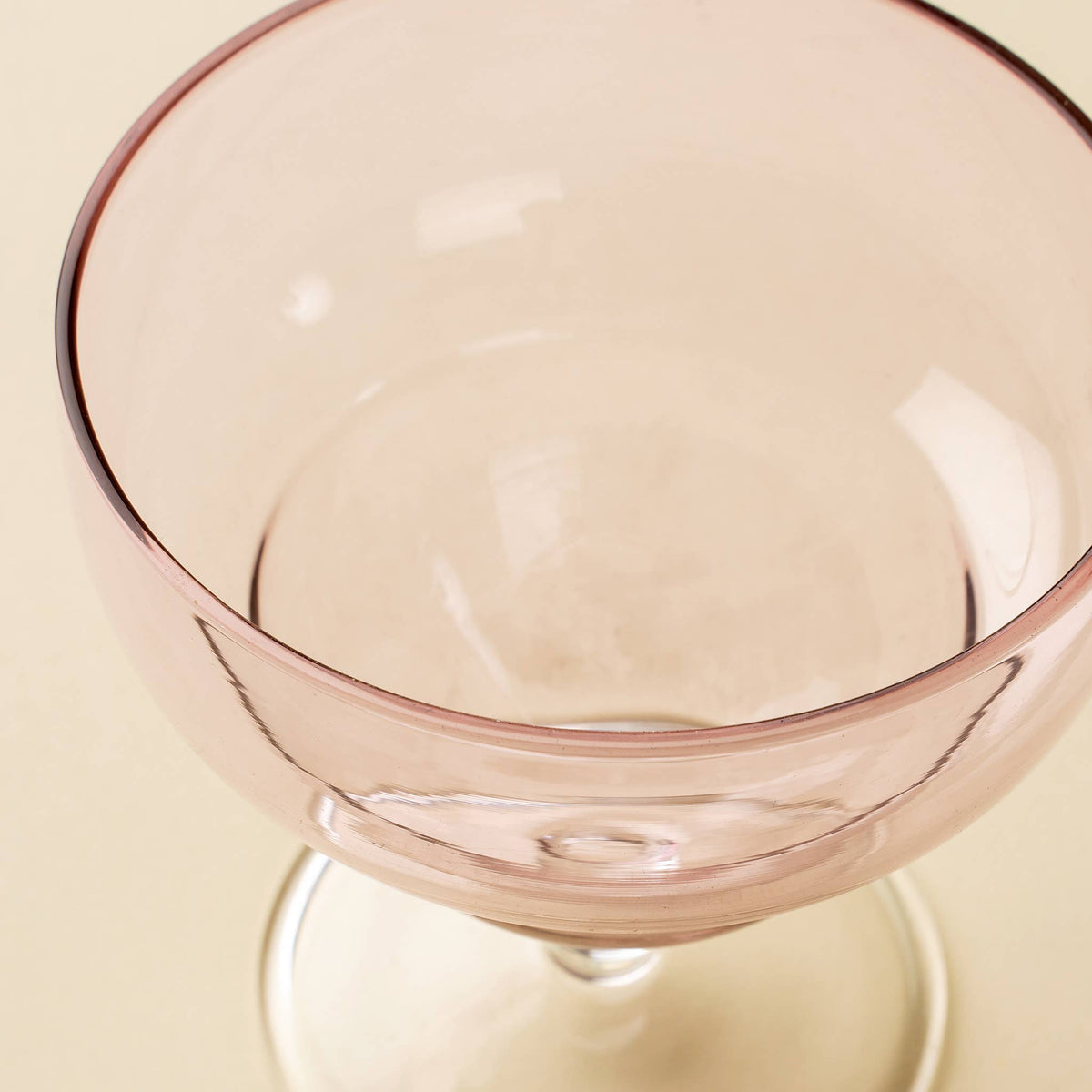 Savoy Coupe Glass / Pink