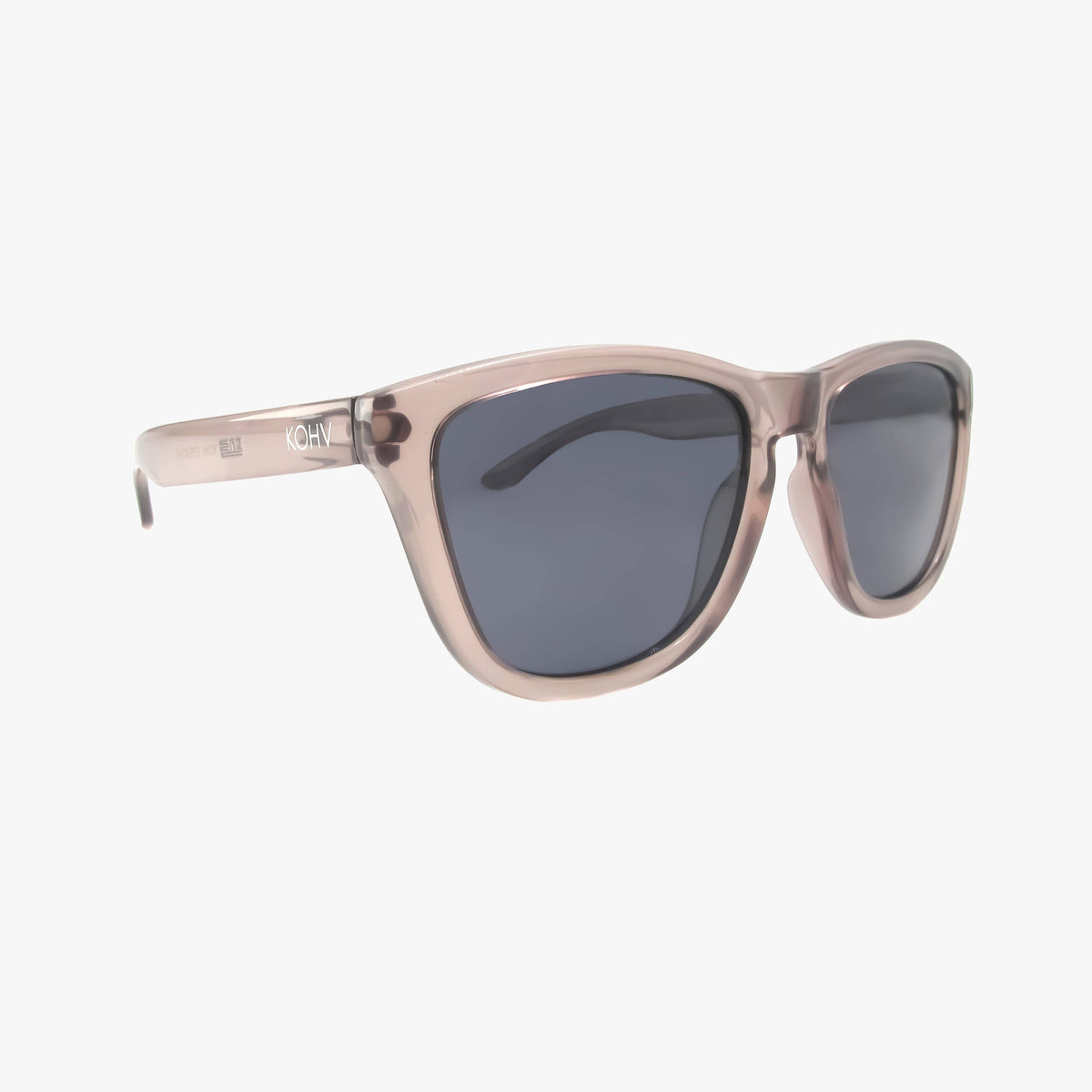 Lincoln Crystal Smoke Polarized Square Sunglasses