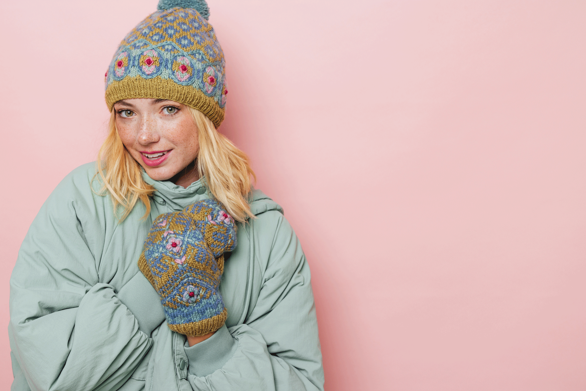 Ingrid Mittens / Green