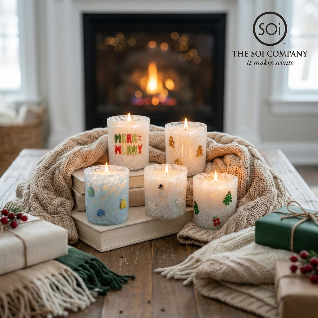 Peppermint & Candycane 12oz Icon Candle