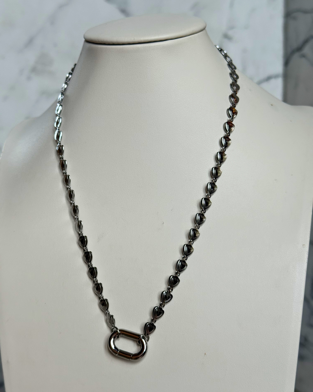 Silver Signature Chain / Sweetheart