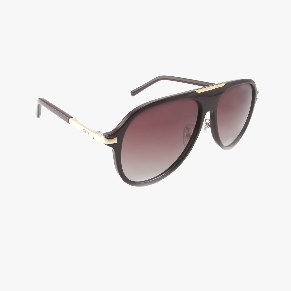 Aura Plum Polarized Aviator Sunglasses