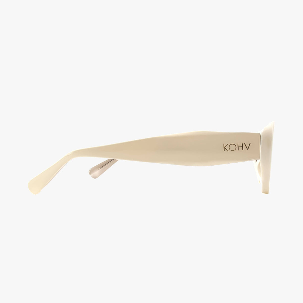 Cora Ivory Polarized Oval Round Sunglasses
