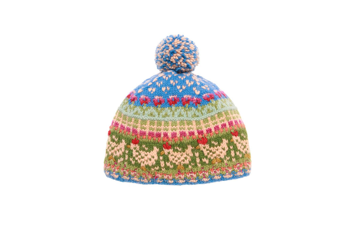 Heirloom Hen Hat / Blue