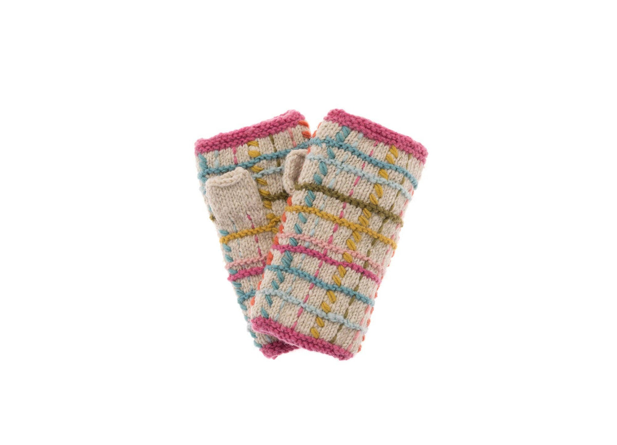 Tate Plaid Handwarmer / Natural
