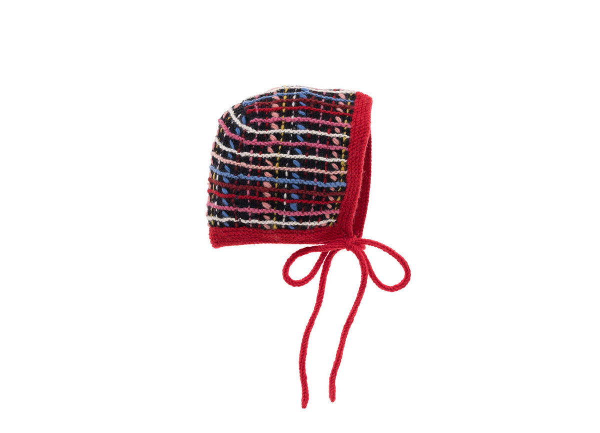 Tate Plaid Bonnet / Black