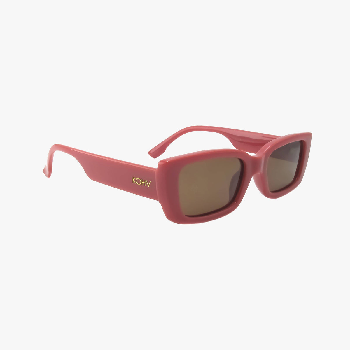 Haven Rose Clay Polarized Rectangle Sunglasses