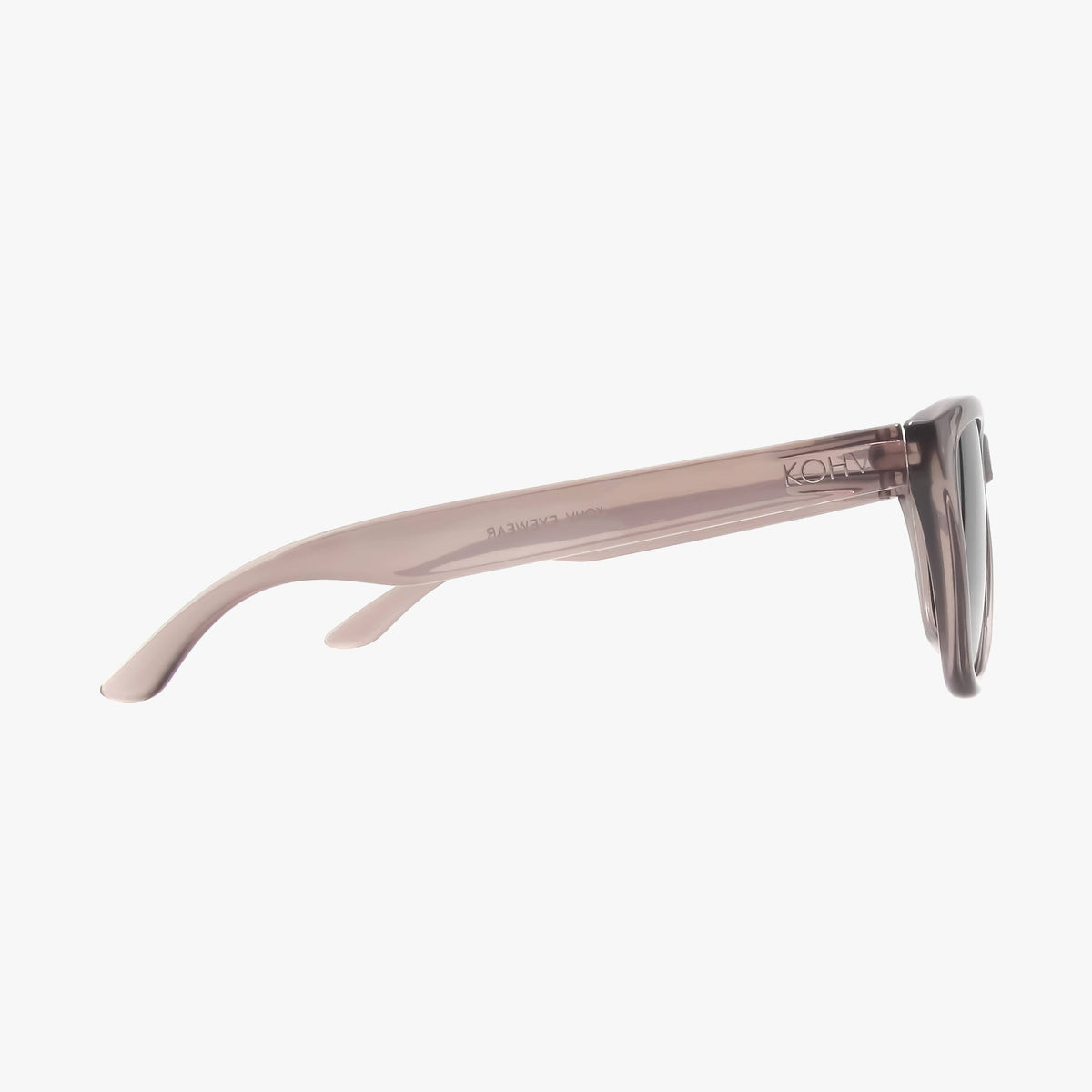 Lincoln Crystal Smoke Polarized Square Sunglasses
