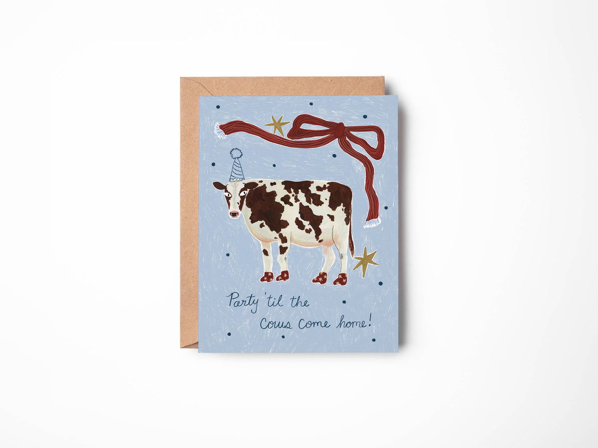 Cow Party Card