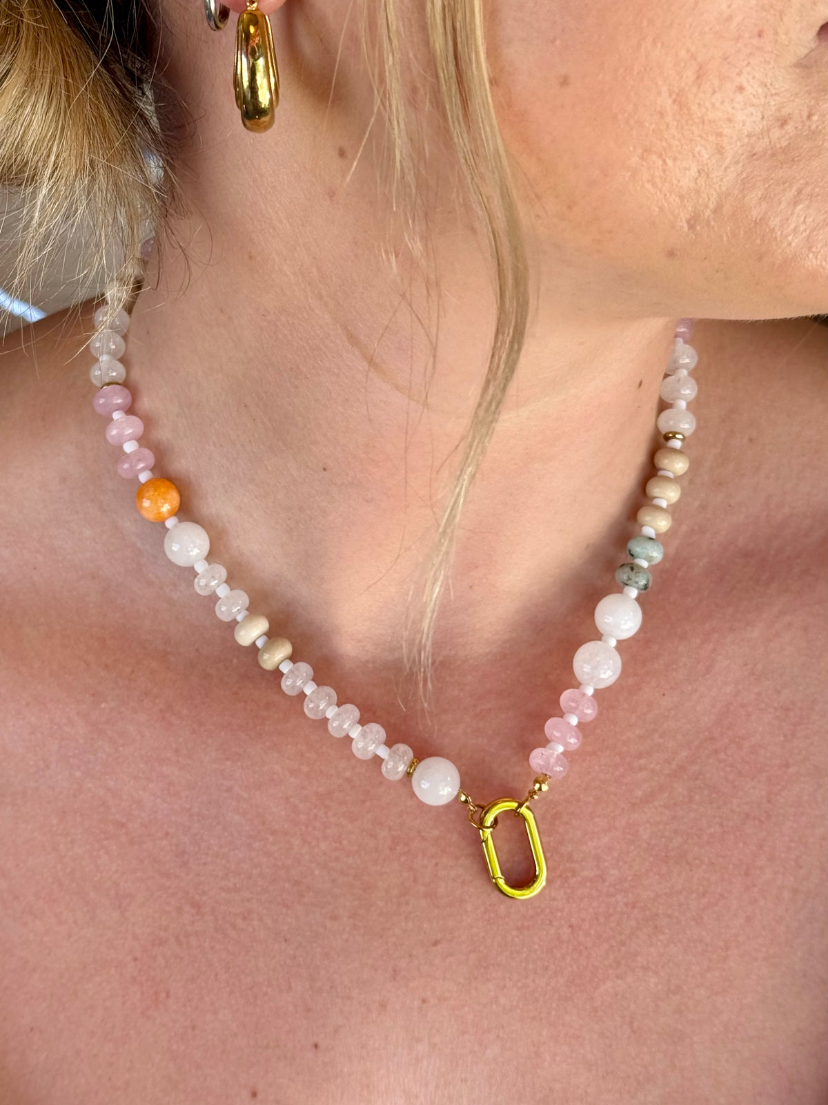 Keepsake Strand Necklace / Linen Light