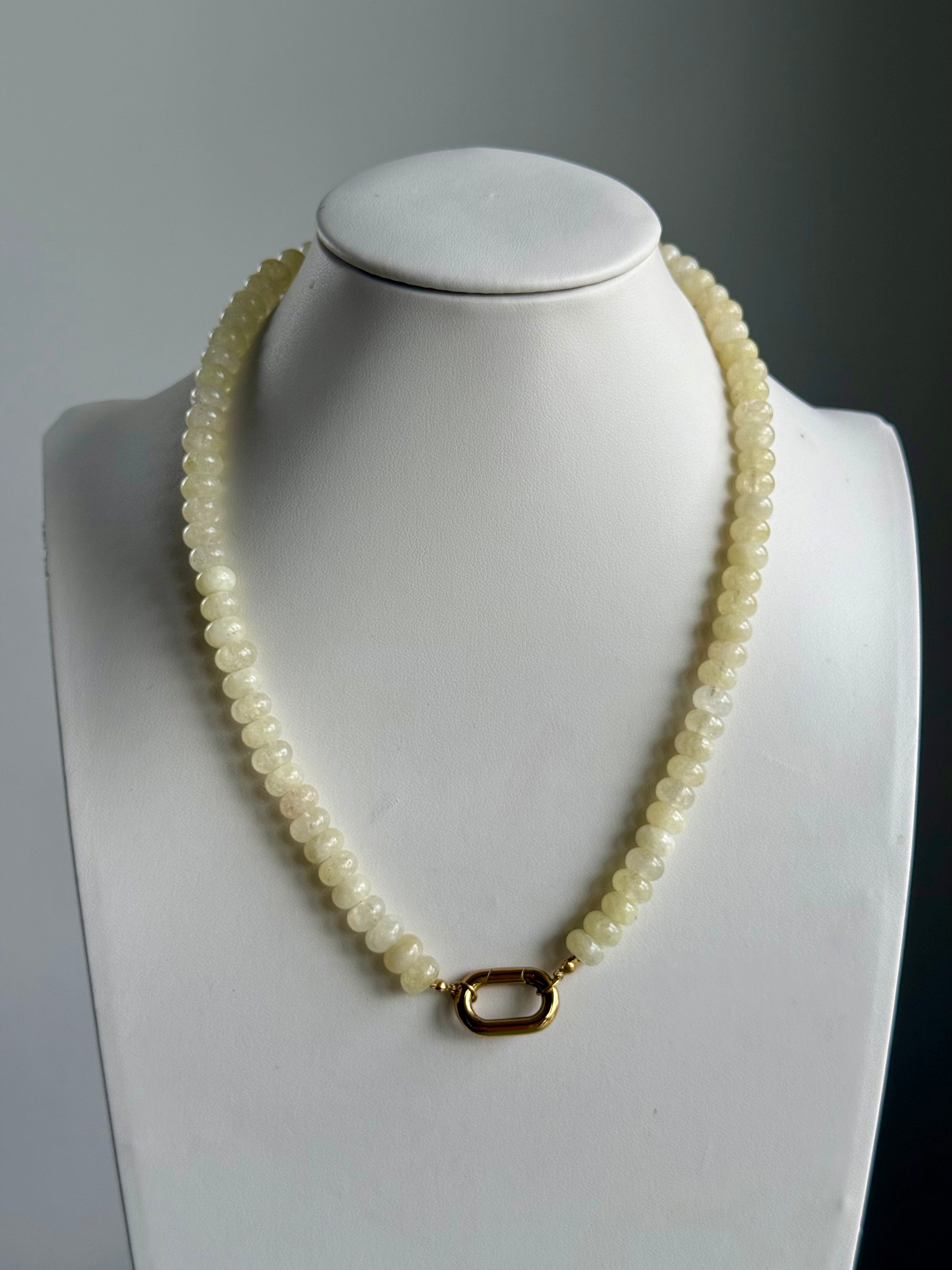 Keepsake Strand Necklace Morning Dew by From Juniper With Love; cream pearl beads with gold-tone clasp