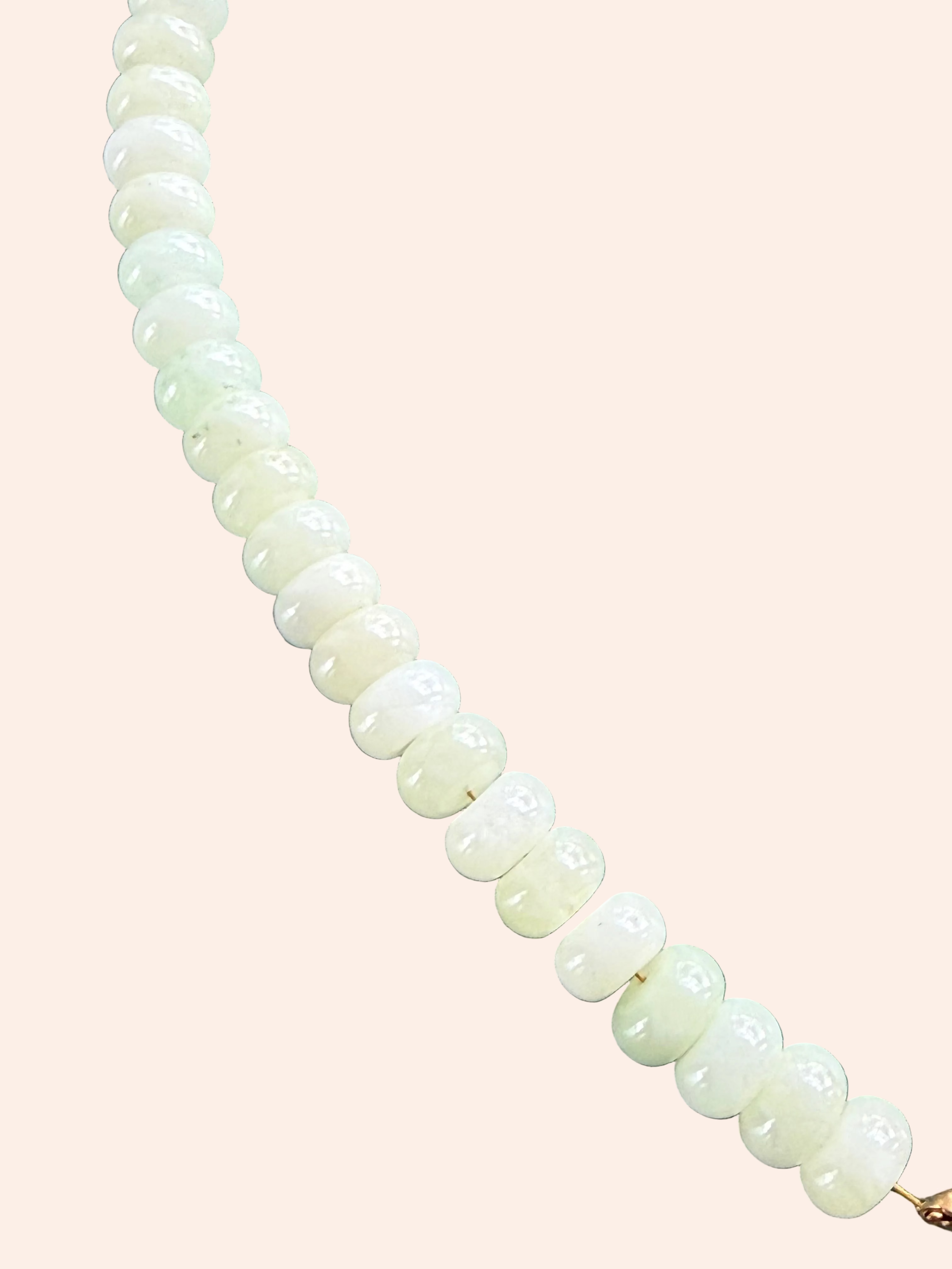 Keepsake Strand Necklace by From Juniper With Love in pale green beads