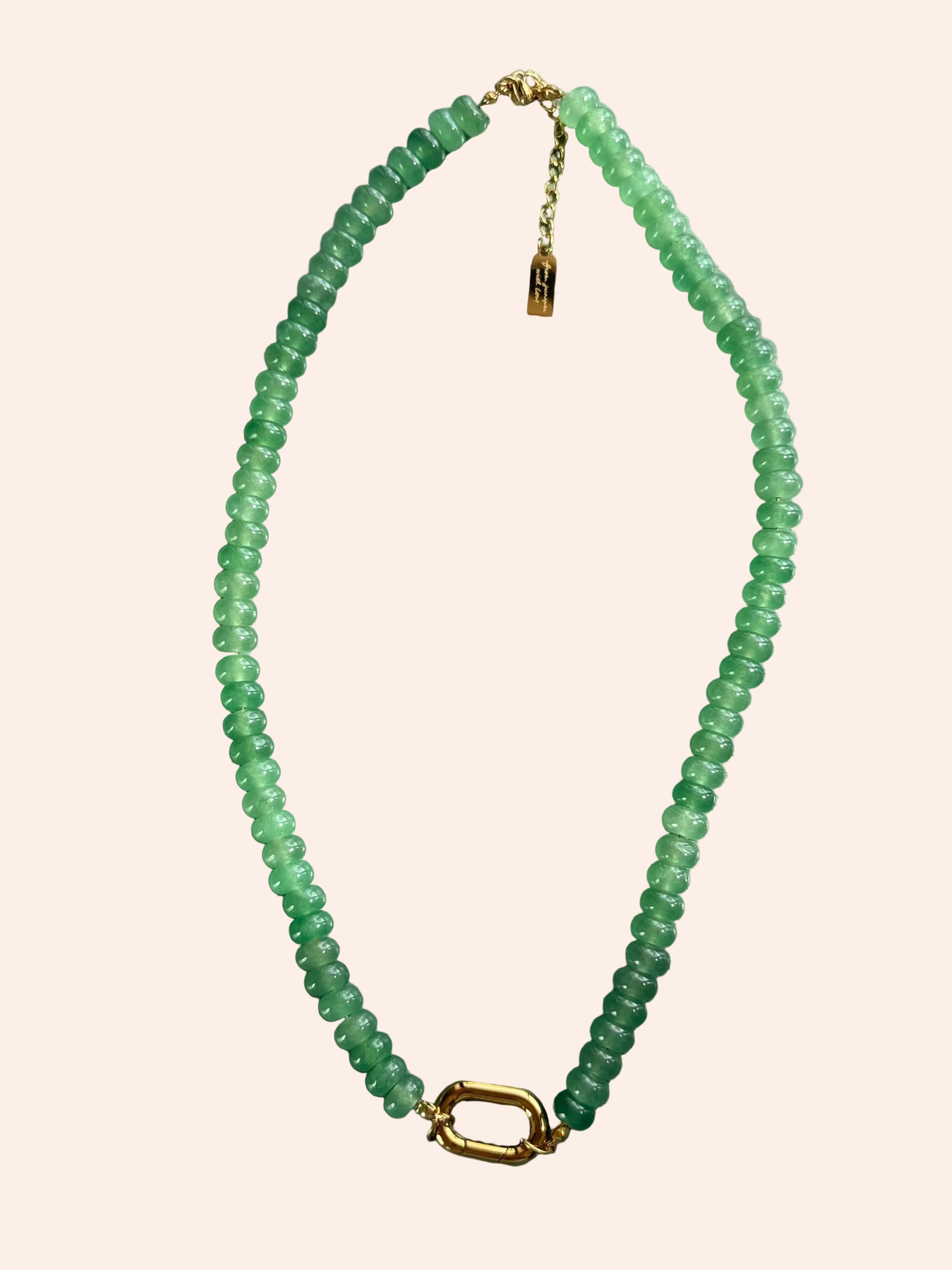 Keepsake Strand Necklace by From Juniper With Love, emerald green glass beads