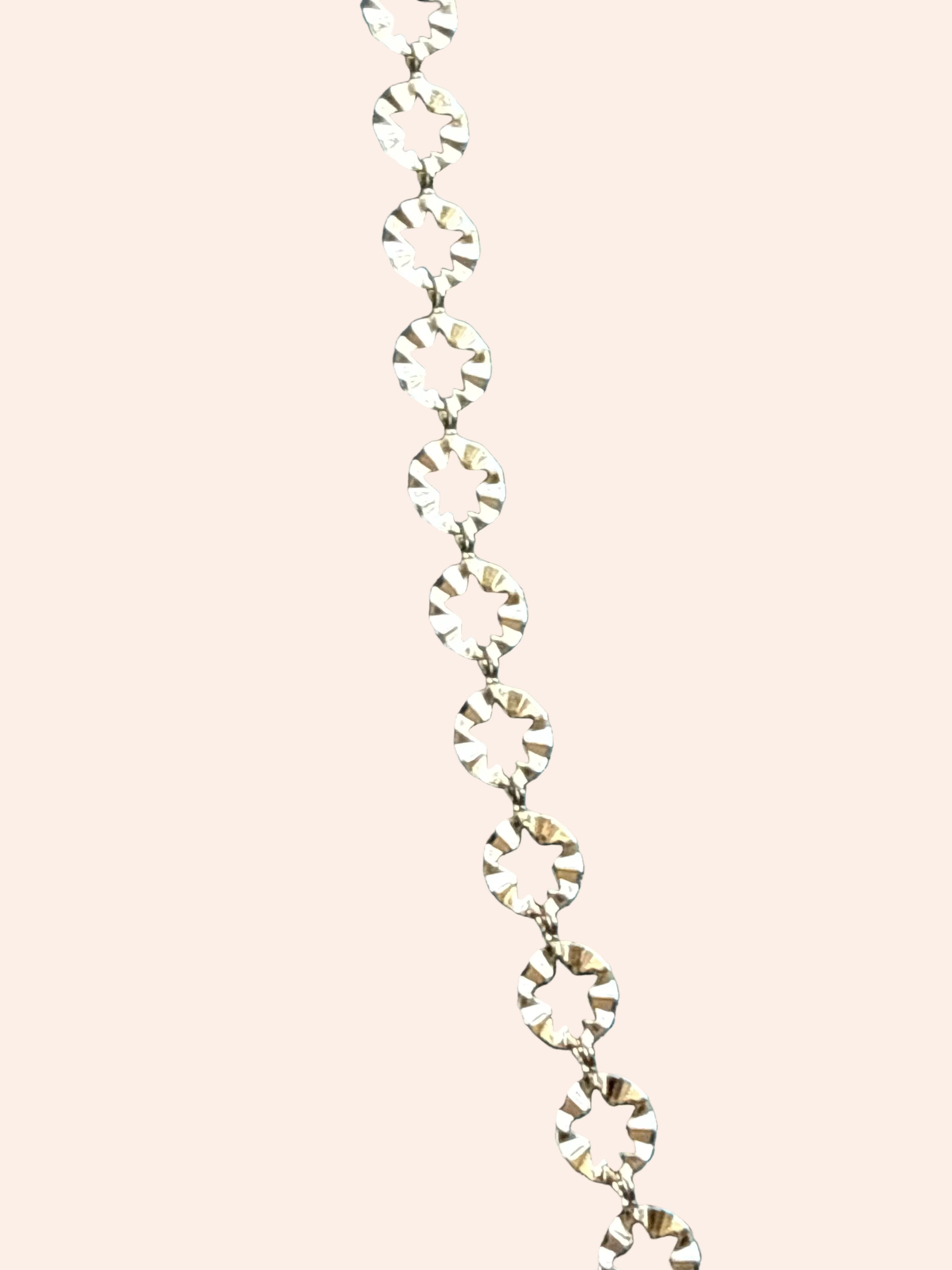 From Juniper With Love Signature Chain Starburst necklace, gold-tone circular star-cut links