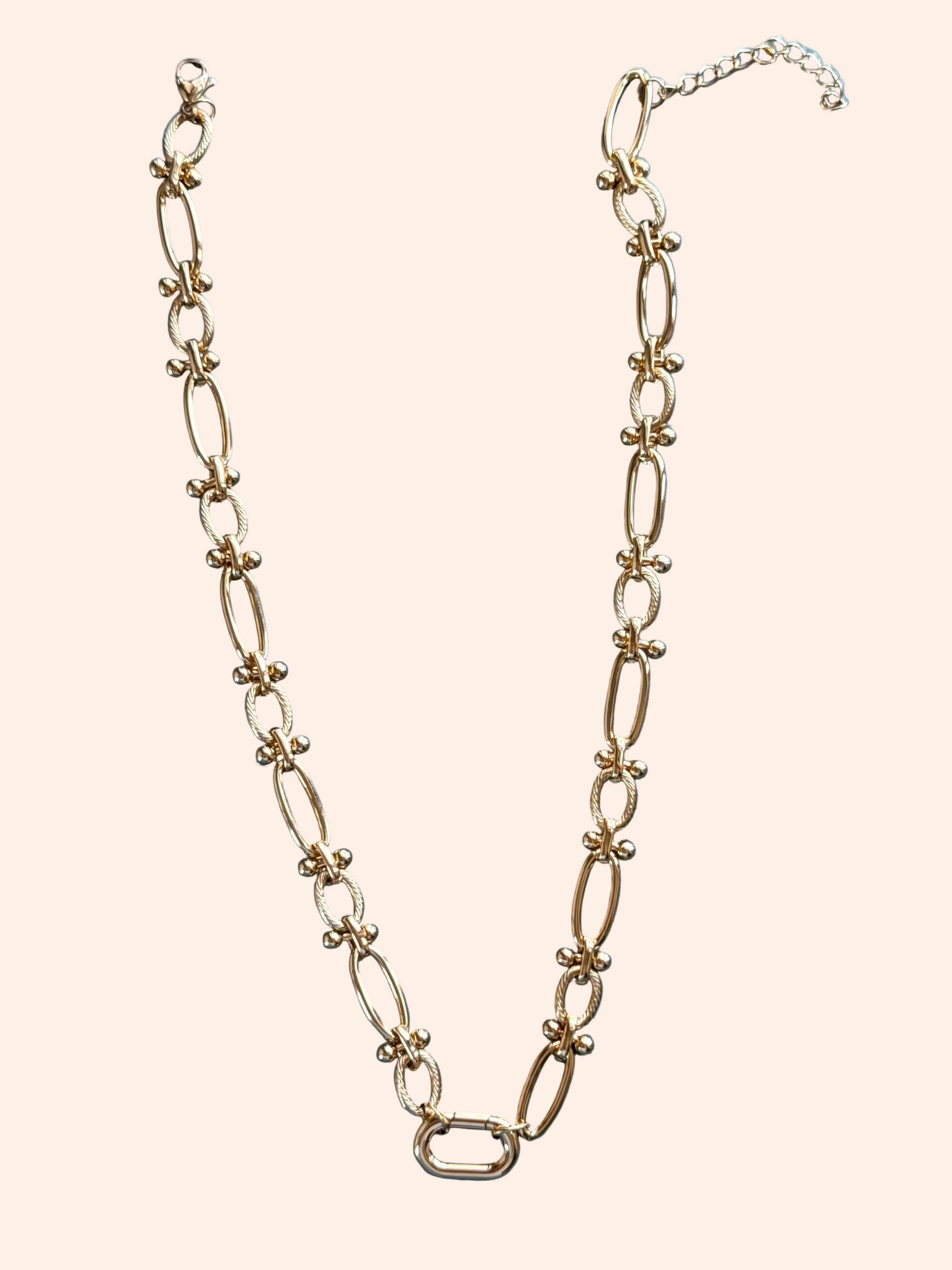 Signature Chain Necklace by From Juniper With Love in gold-tone Golden Hour link design