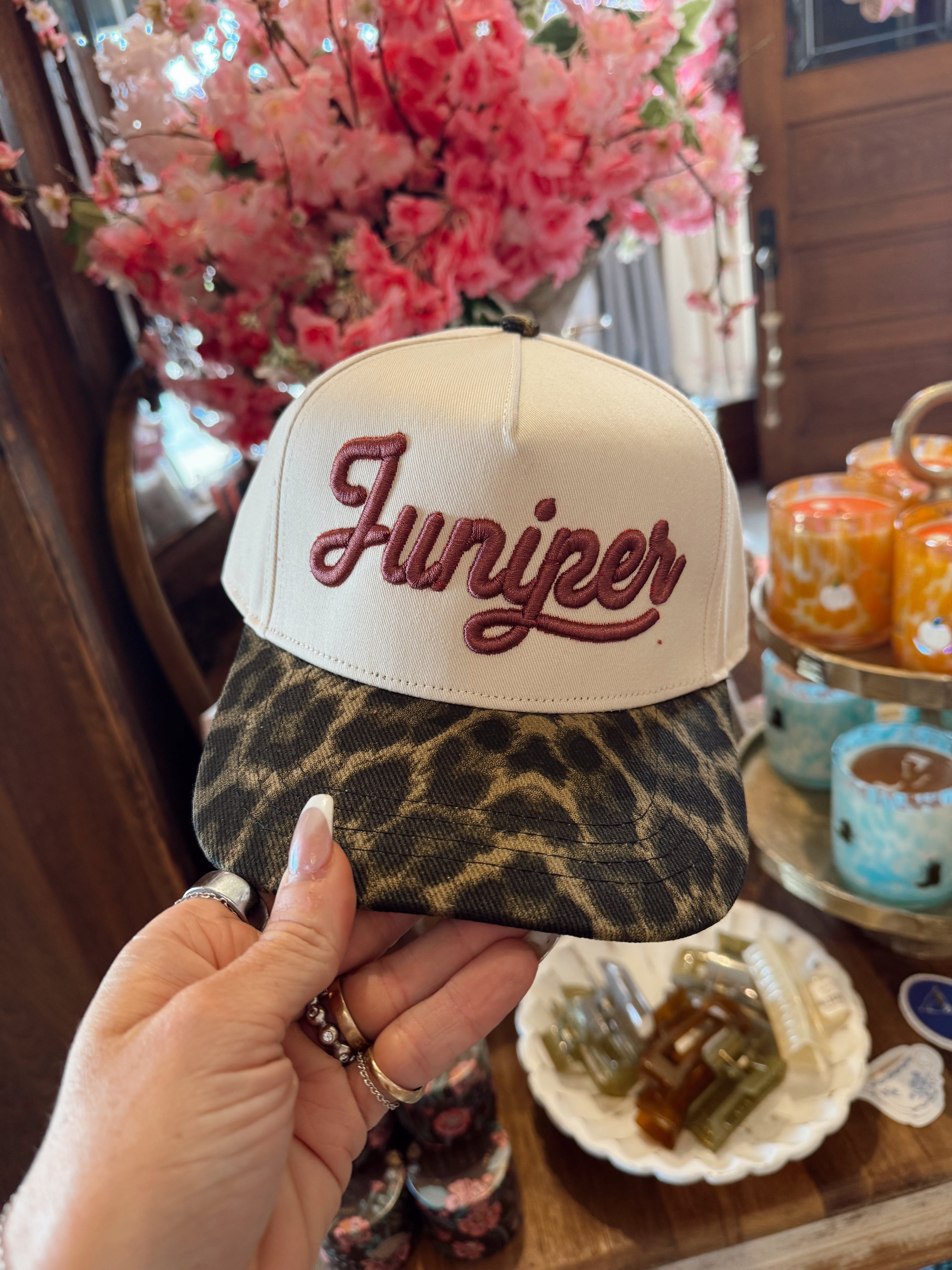 Juniper Leopard Trucker Hat