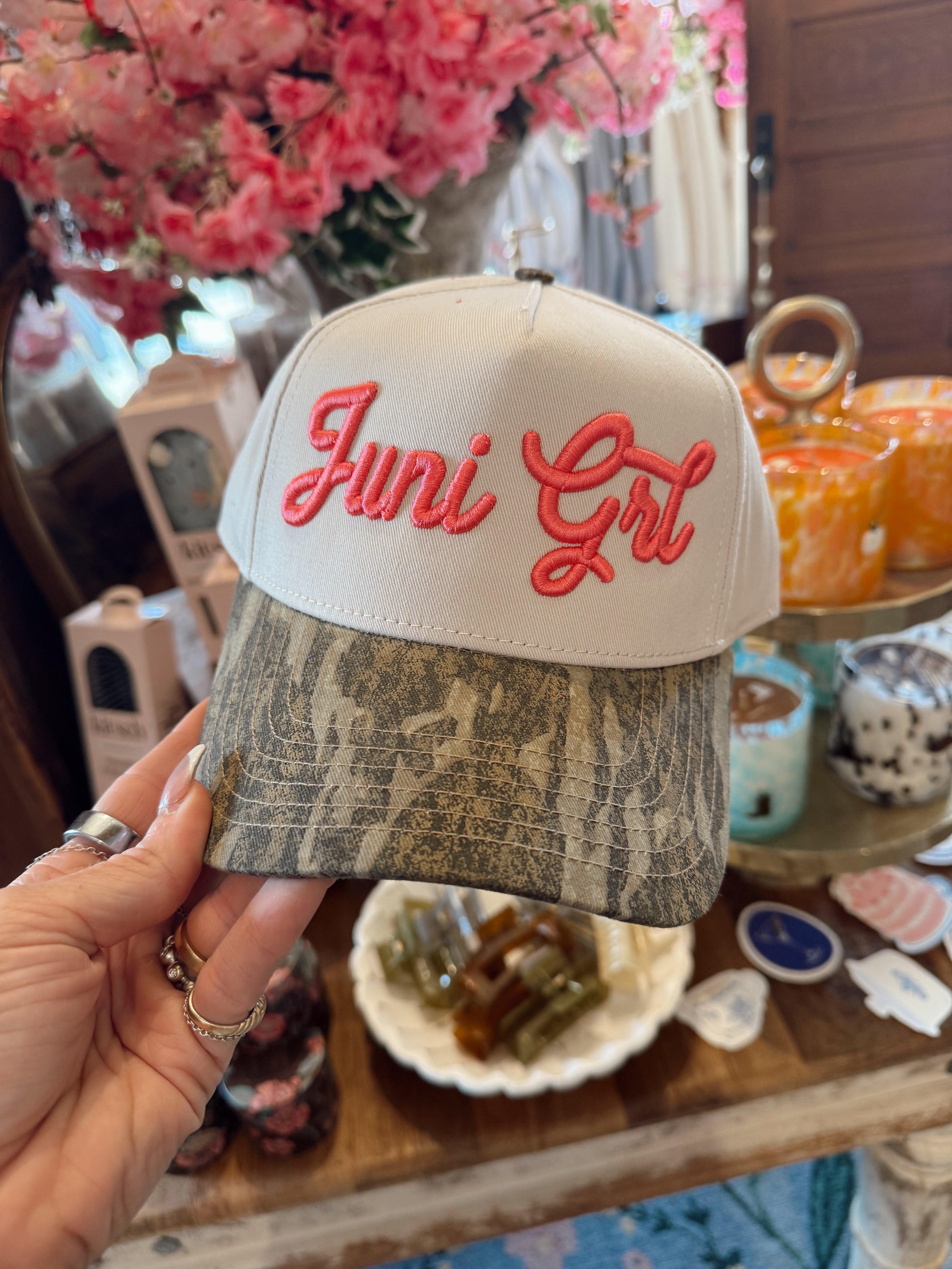 Juni Girl Trucker Hat / Coral Pink