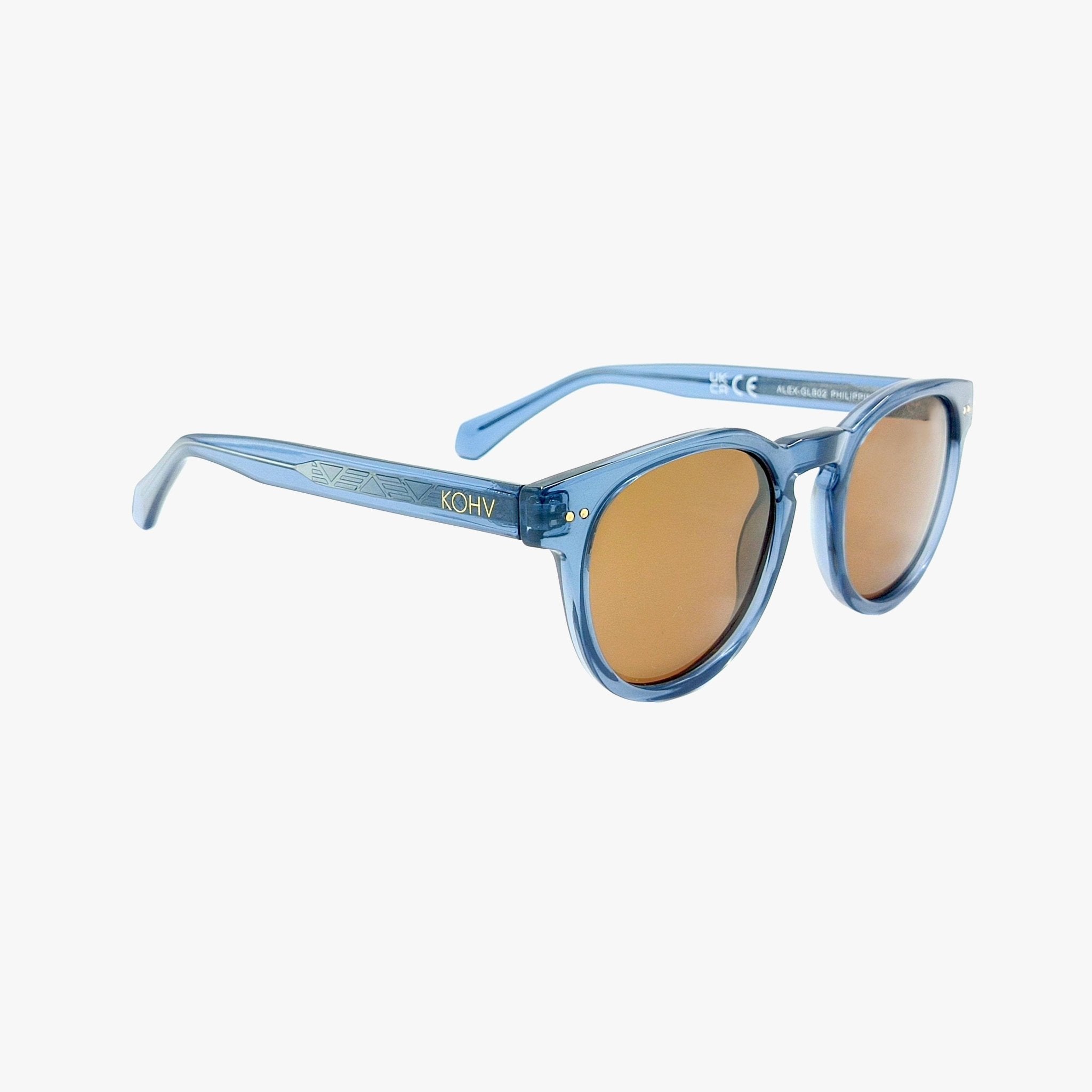Alex Denim Polarized Round Sunglasses - From Juniper With Love
