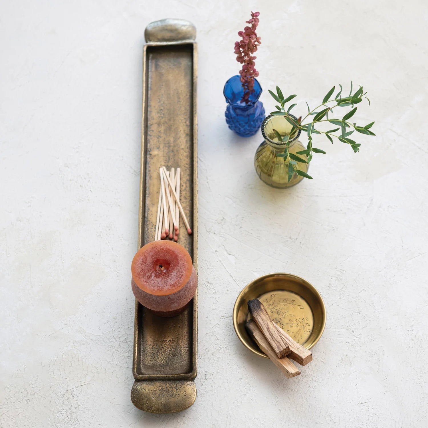 Antique Brass Cast Aluminum Tray - From Juniper With Love