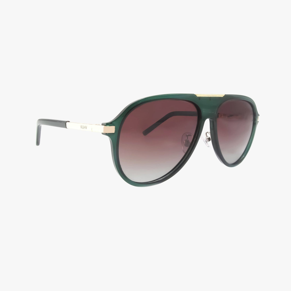 Aura Emerald Green Polarized Aviator Sunglasses - From Juniper With Love