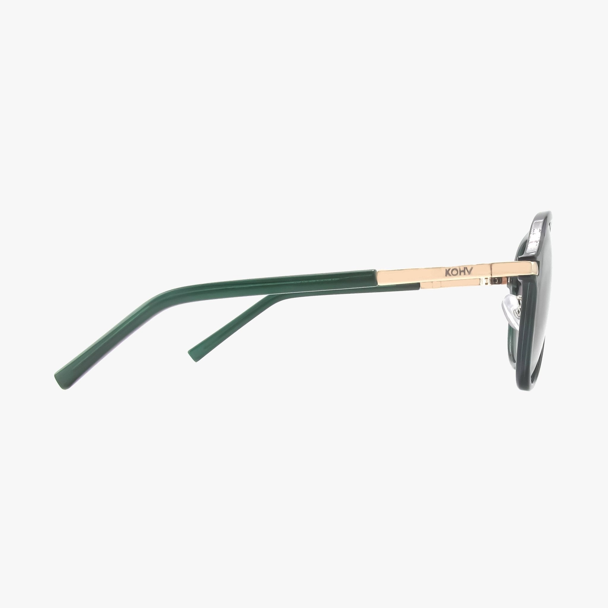 Aura Emerald Green Polarized Aviator Sunglasses - From Juniper With Love