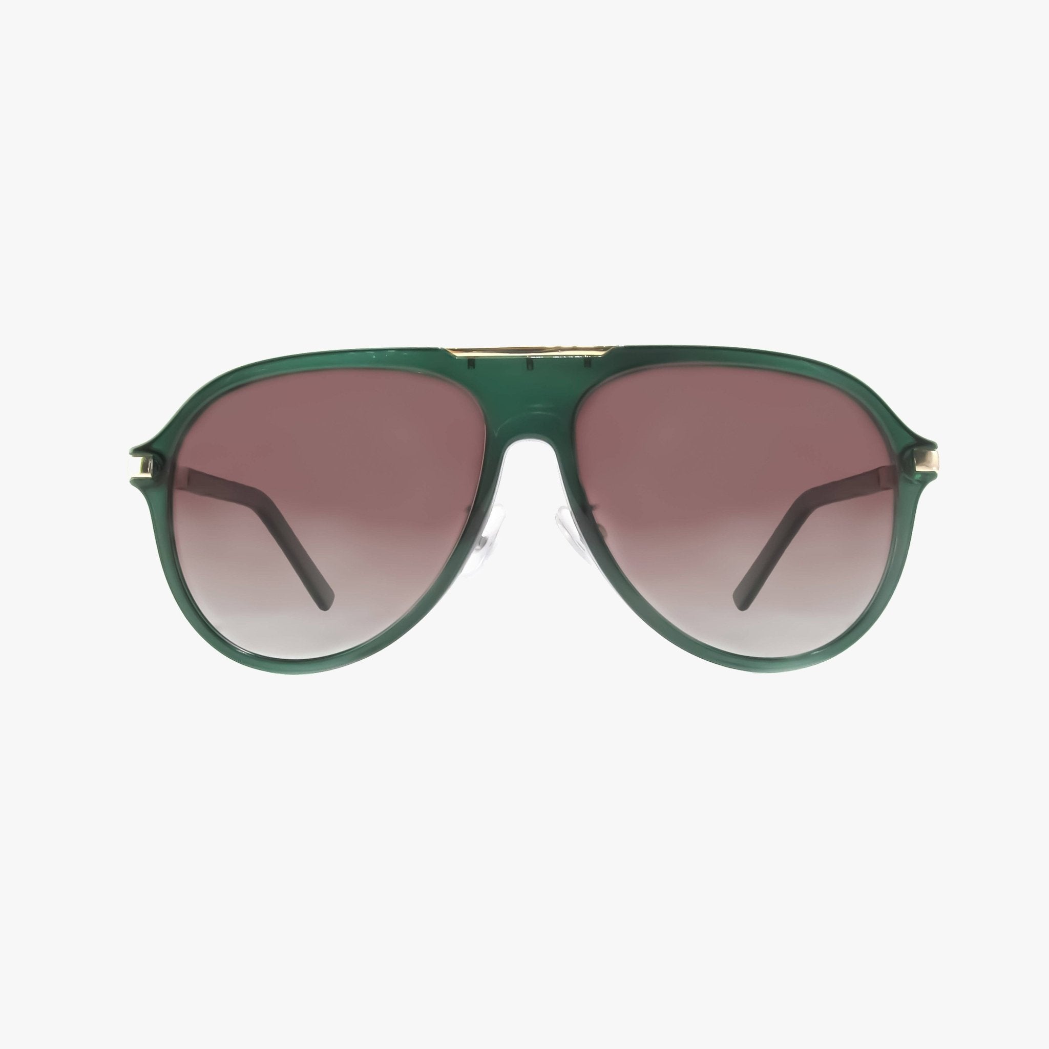 Aura Emerald Green Polarized Aviator Sunglasses - From Juniper With Love