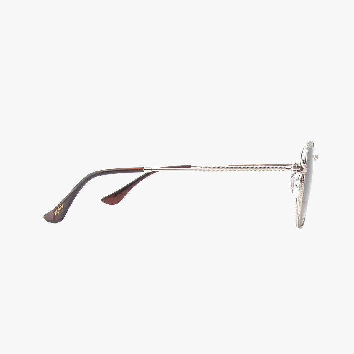 Billie Mauve Polarized Geometric Metal Sunglasses