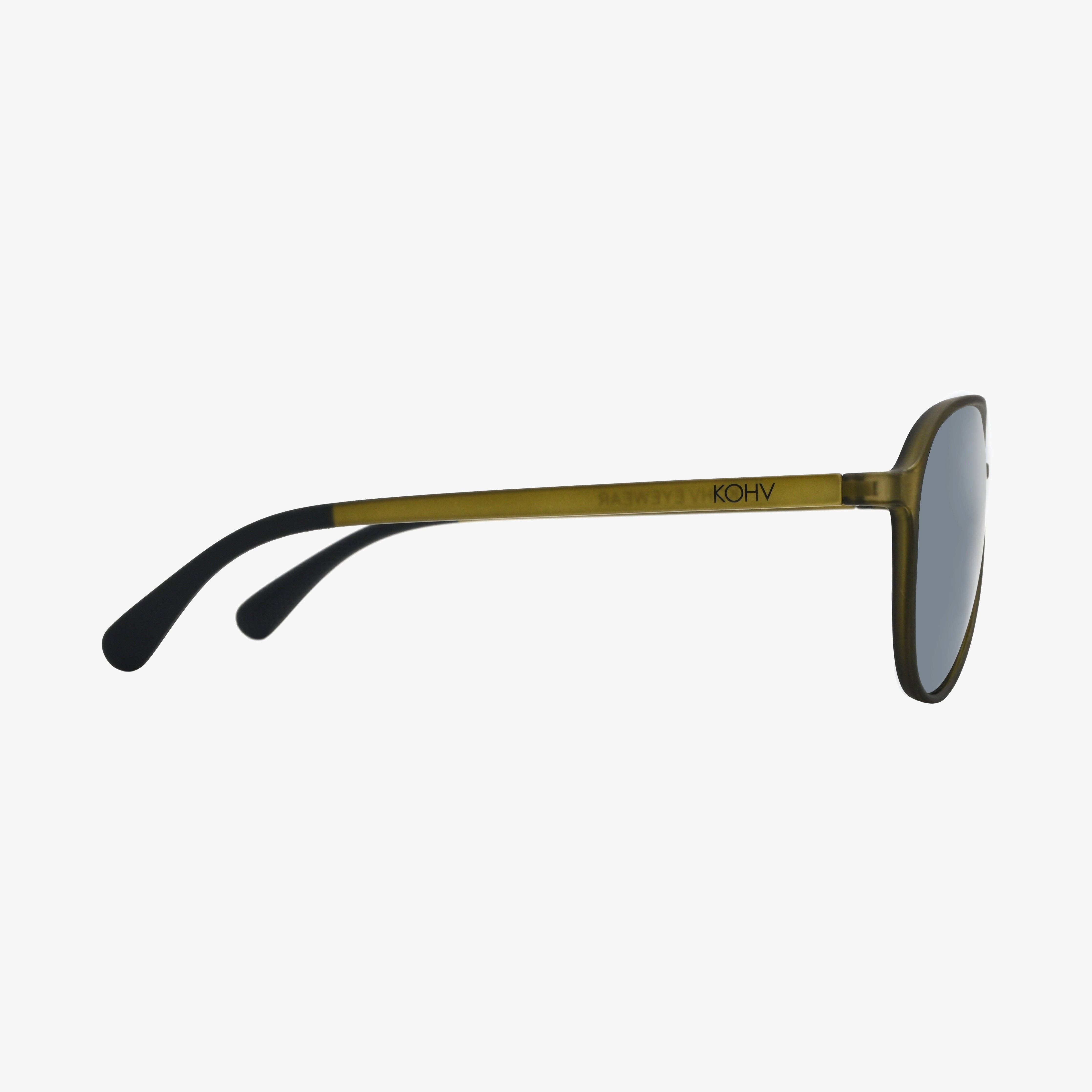 Dash Aspen Polarized Active Soft Rubber Aviator Sunglasses