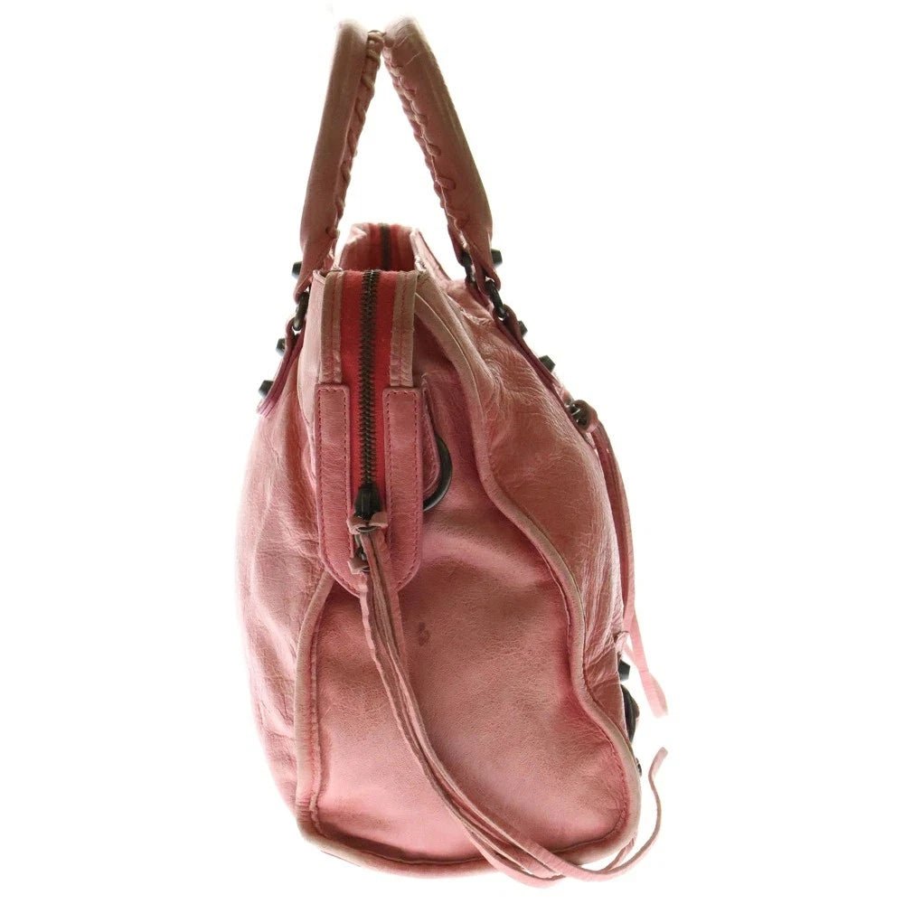 Balenciaga City Handbag / Vintage Rose Leather with Black Hardware - From Juniper With Love