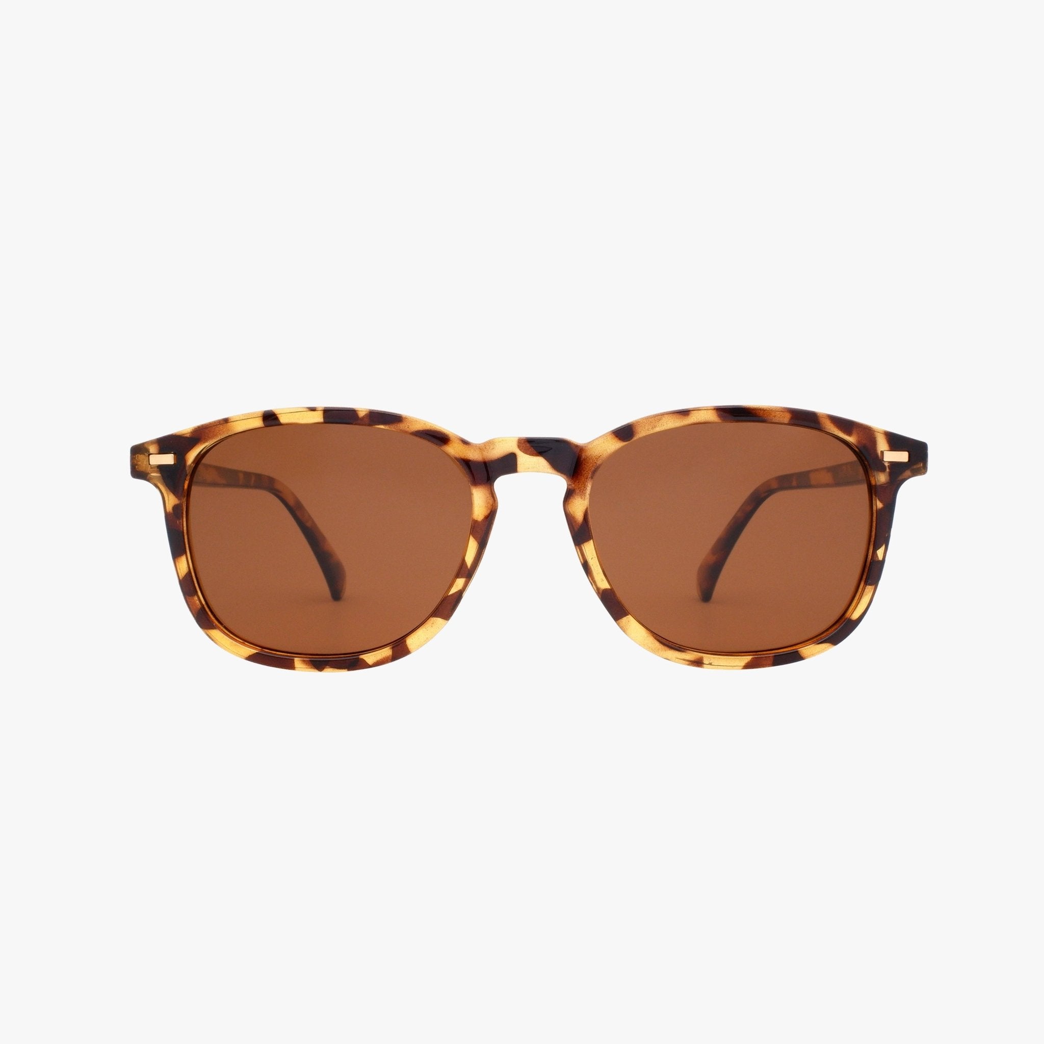 Bean Classic Tort Polarized Unisex Round Sunglasses - From Juniper With Love