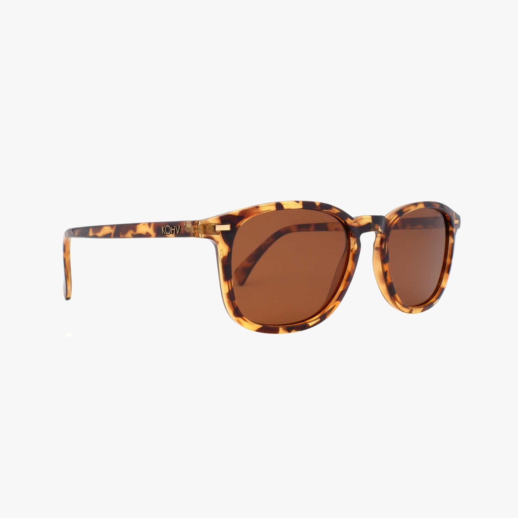 Bean Classic Tort Polarized Unisex Round Sunglasses - From Juniper With Love