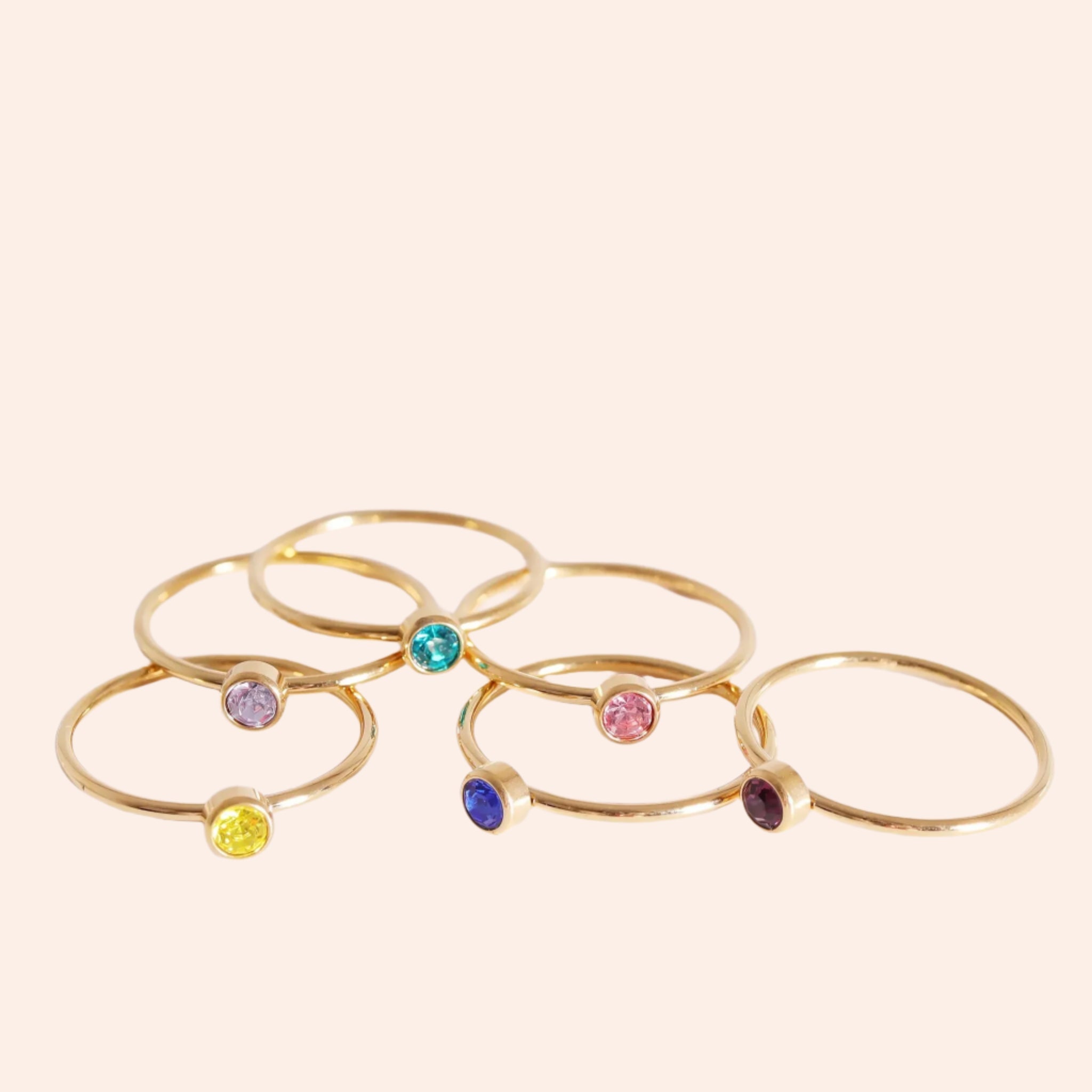 Birthstone Stacking Ring - From Juniper With Love