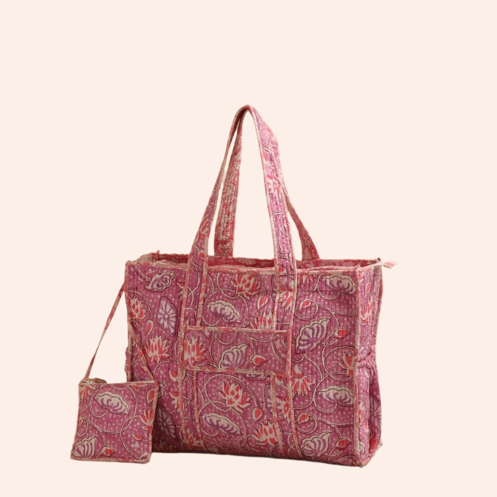 Bloom Quilted Tote Bag - From Juniper With Love