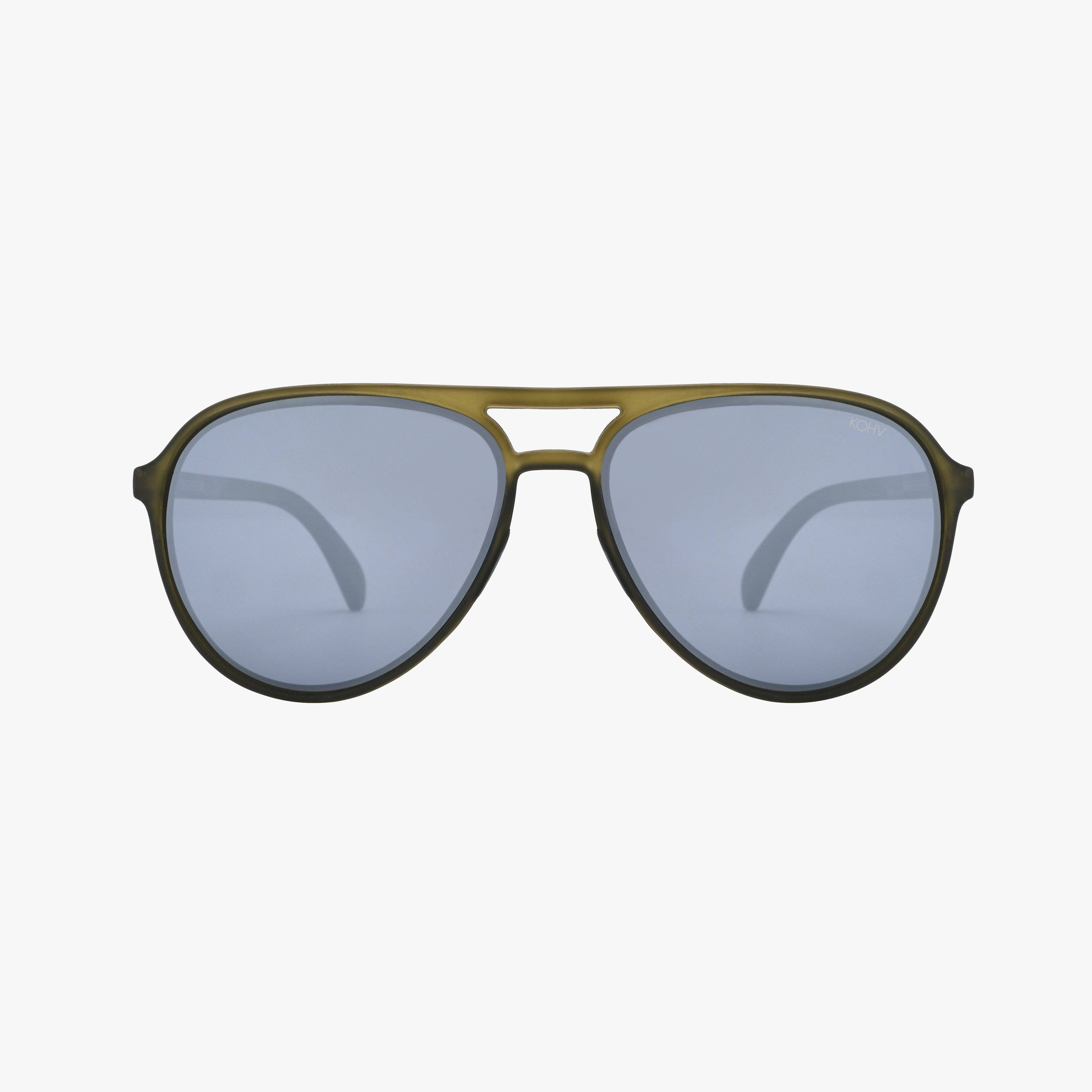 Dash Aspen Polarized Active Soft Rubber Aviator Sunglasses