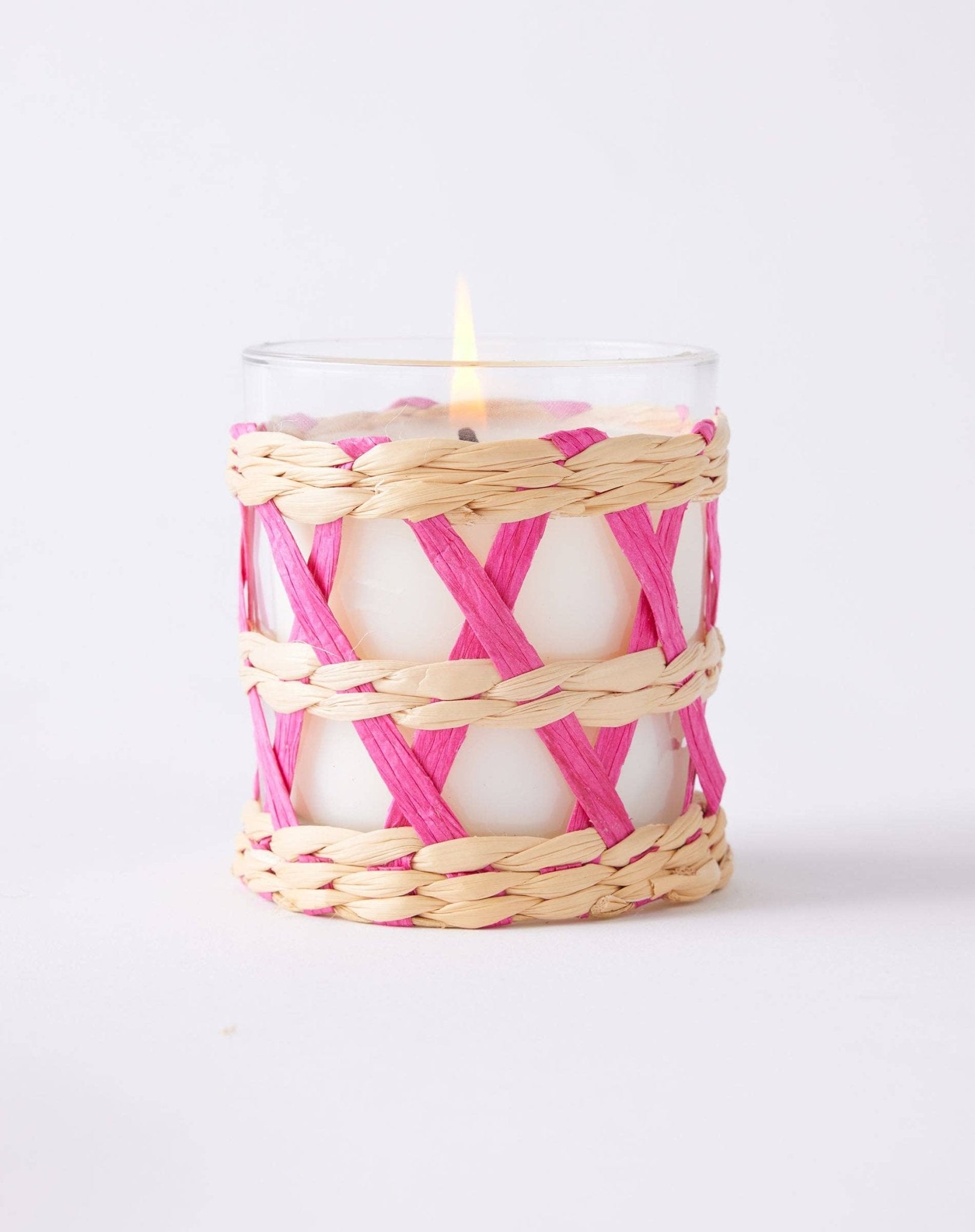 Cabana Flower Seagrass Candle - From Juniper With Love