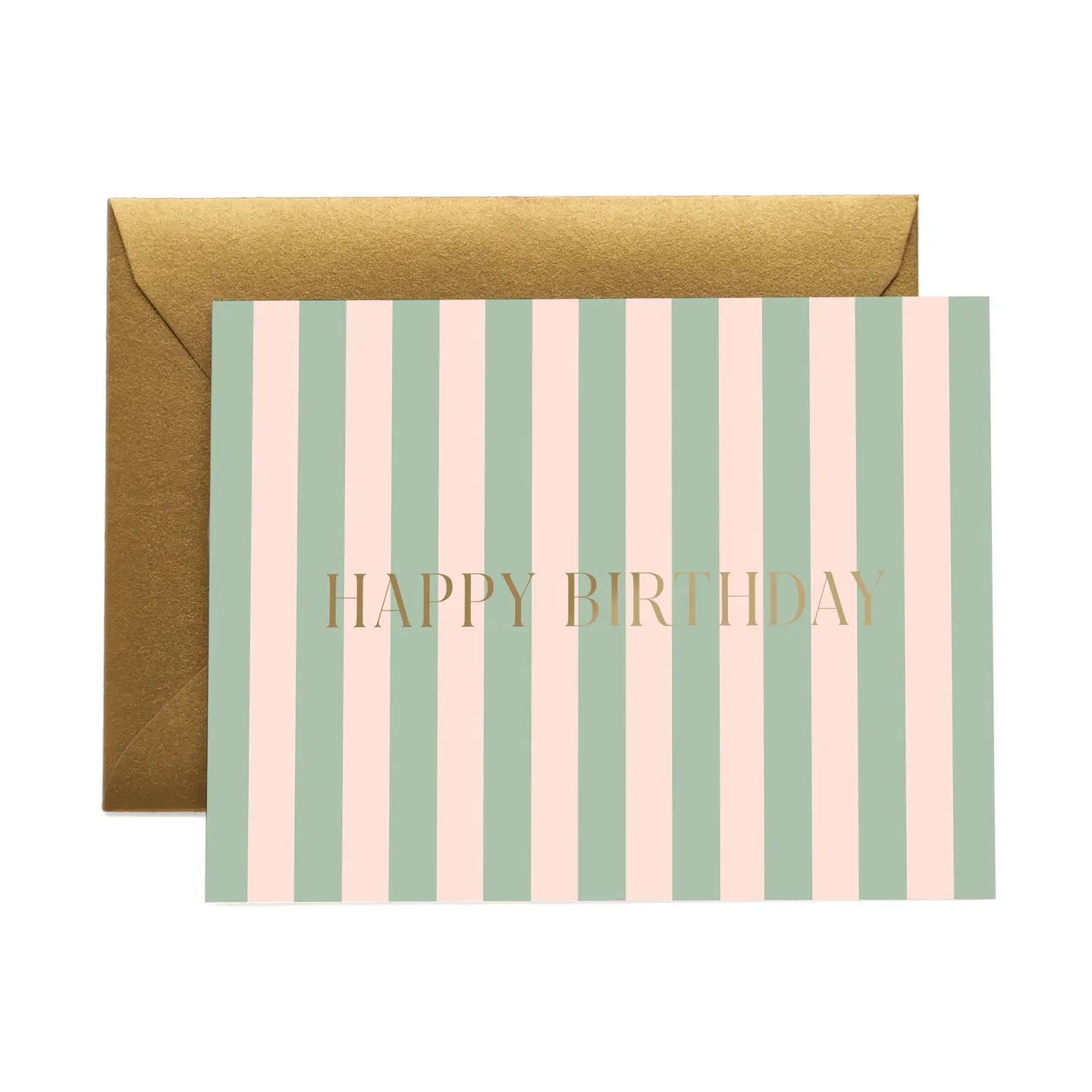 Cabana Stripe Birthday Card - From Juniper With Love