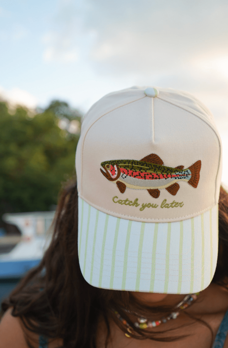 Catch You Later Green Stripe Hat - From Juniper With Love
