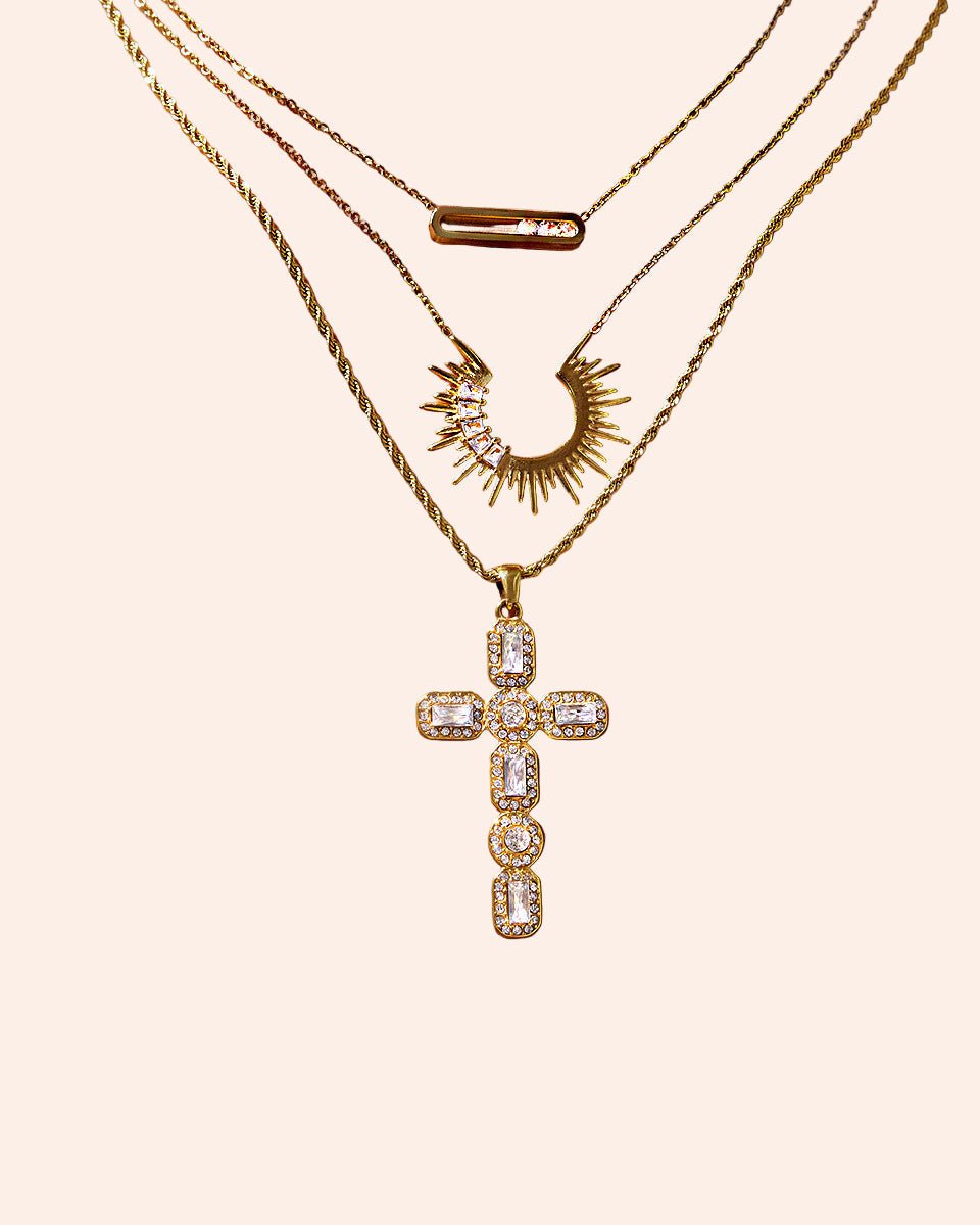 Celestial Cross Necklace - From Juniper With Love
