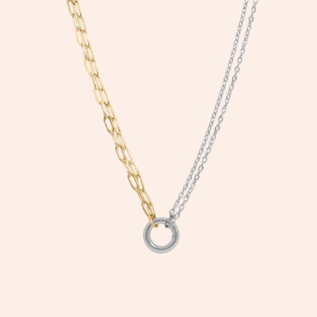 Charm Holder Necklace / Mix Metal - From Juniper With Love