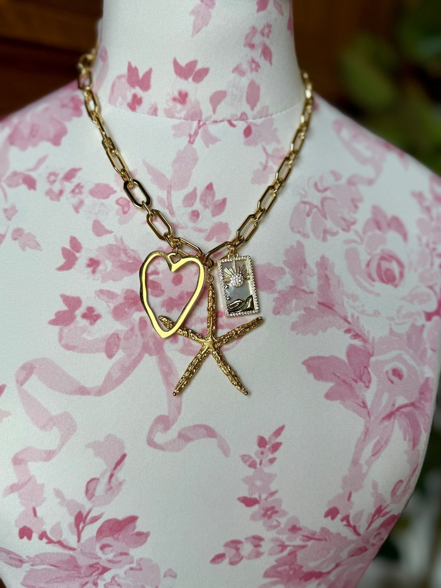 Coastal Heart Necklace - From Juniper With Love