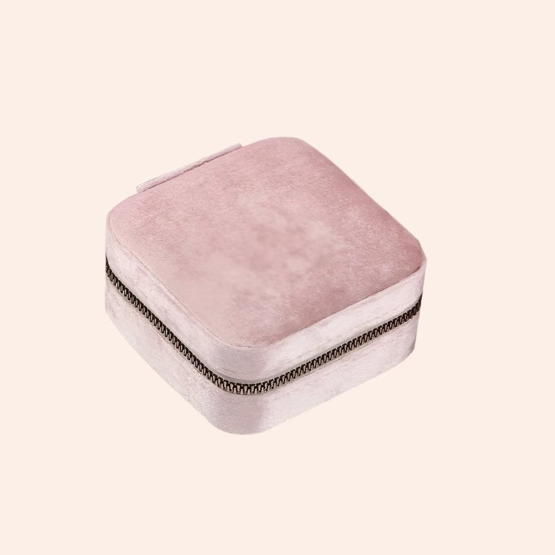 Compact Velvet Travel Jewelry Box - From Juniper With Love