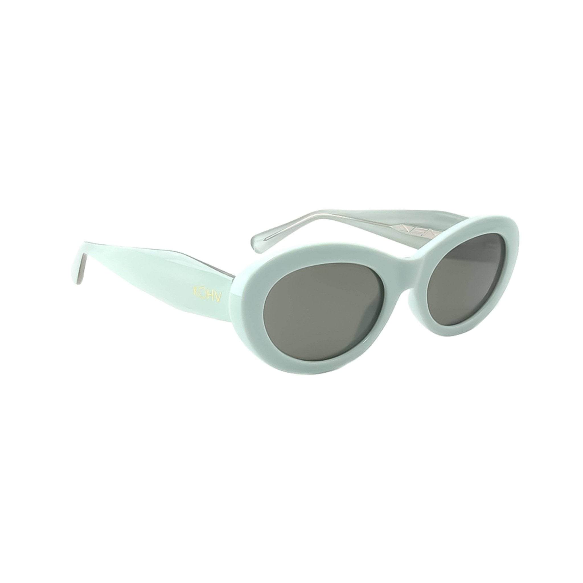 Cora Mint Polarized Fashion Oval Round Sunglasses - From Juniper With Love