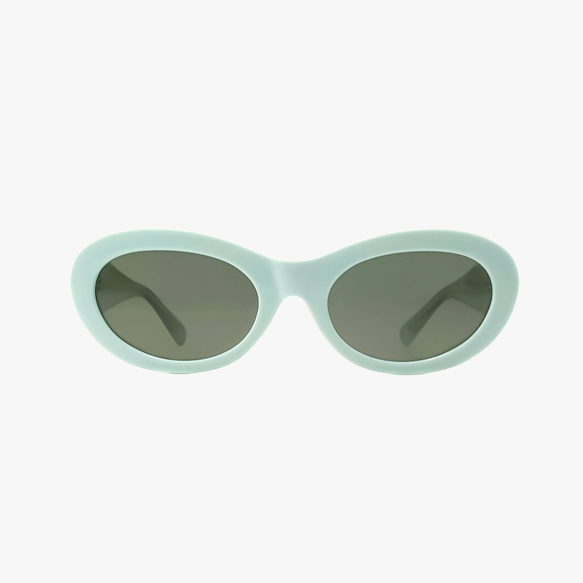 Cora Mint Polarized Fashion Oval Round Sunglasses - From Juniper With Love