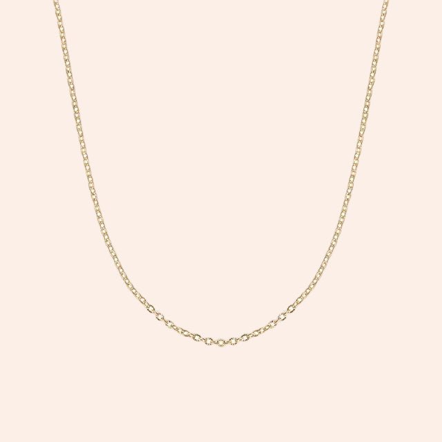 Crimped Oval Link Chain Necklace - From Juniper With Love
