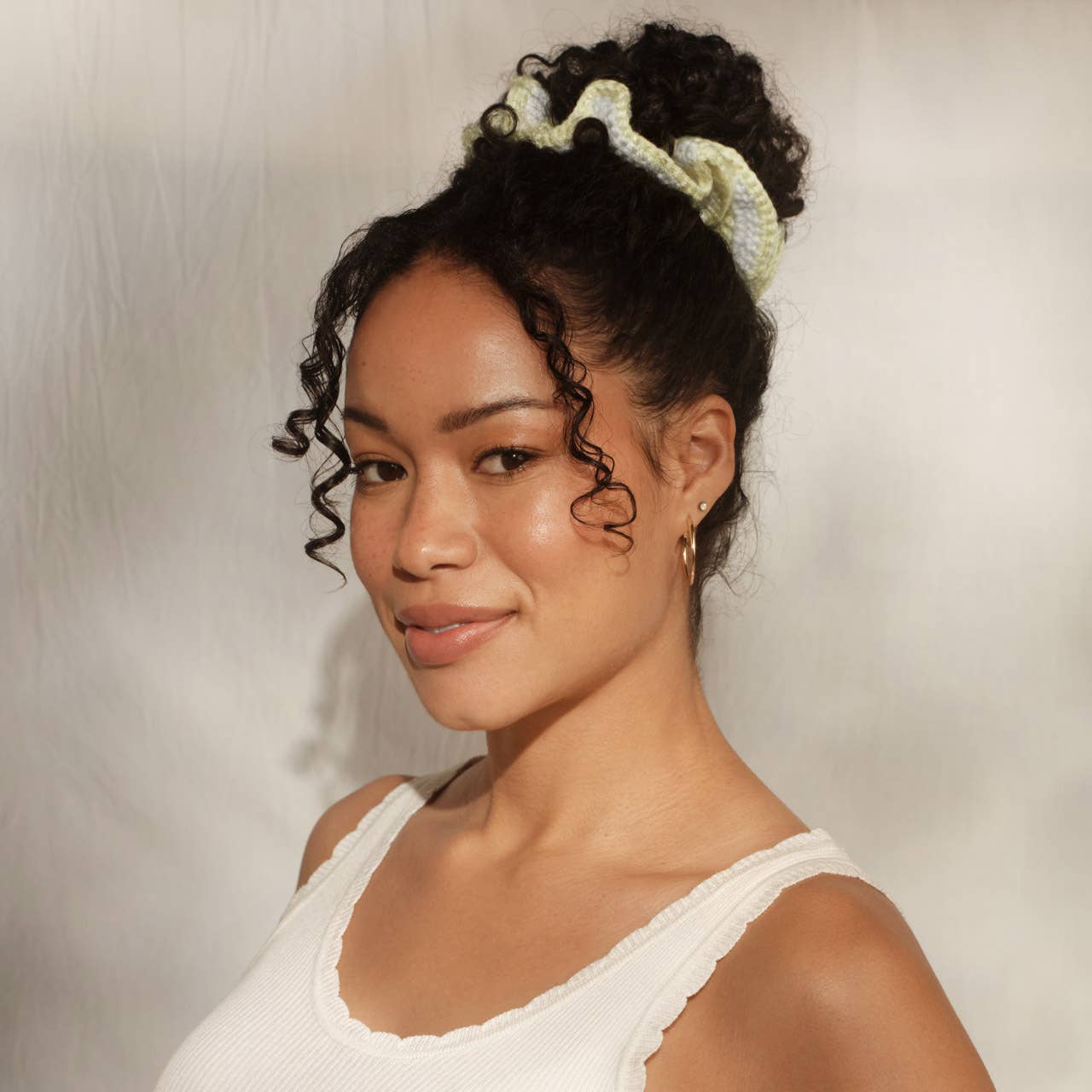 Crochet Scrunchie / Butter Yellow - From Juniper With Love