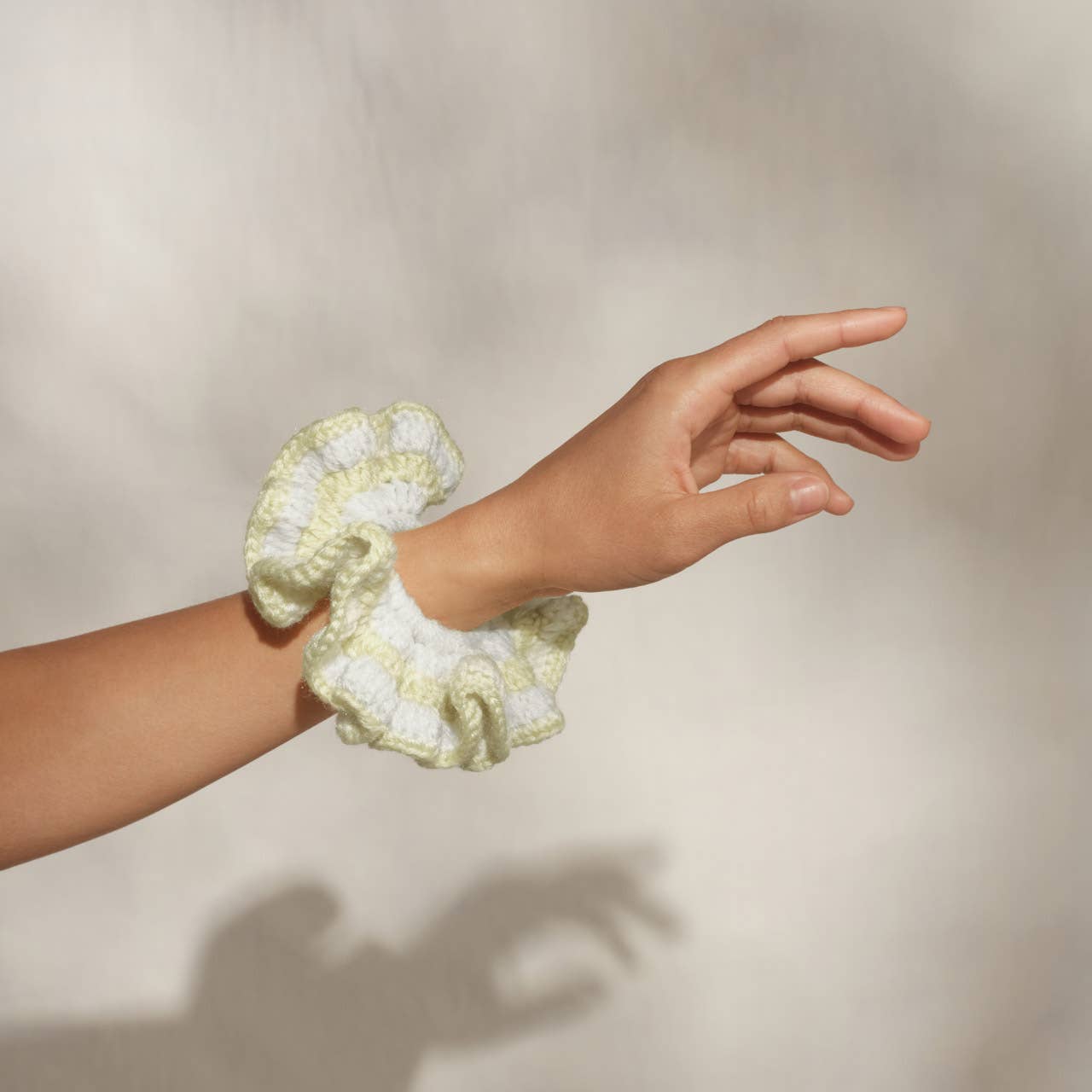 Crochet Scrunchie / Butter Yellow - From Juniper With Love