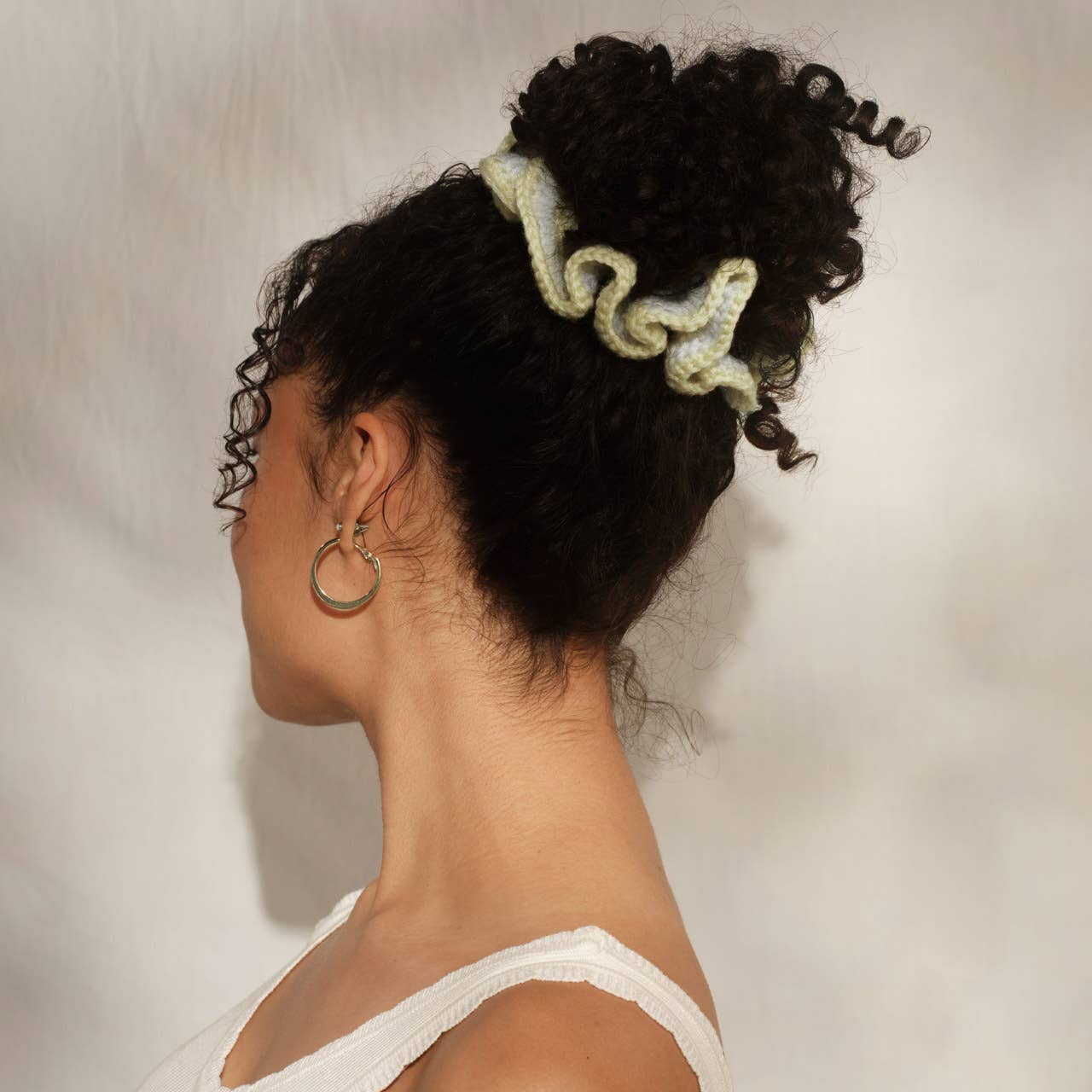 Crochet Scrunchie / Butter Yellow - From Juniper With Love