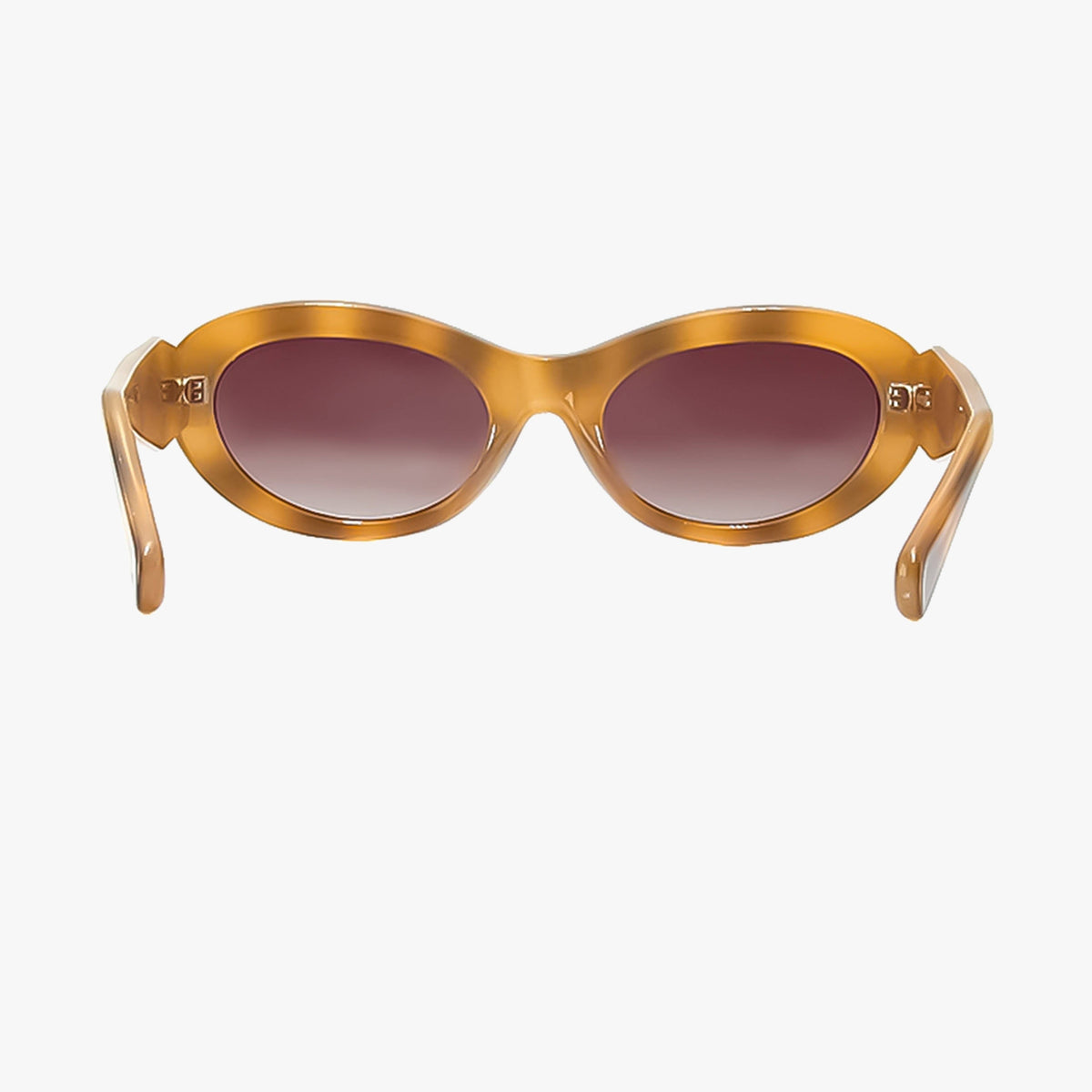 Cora Milky Tortoise Polarized Oval Round Sunglasses