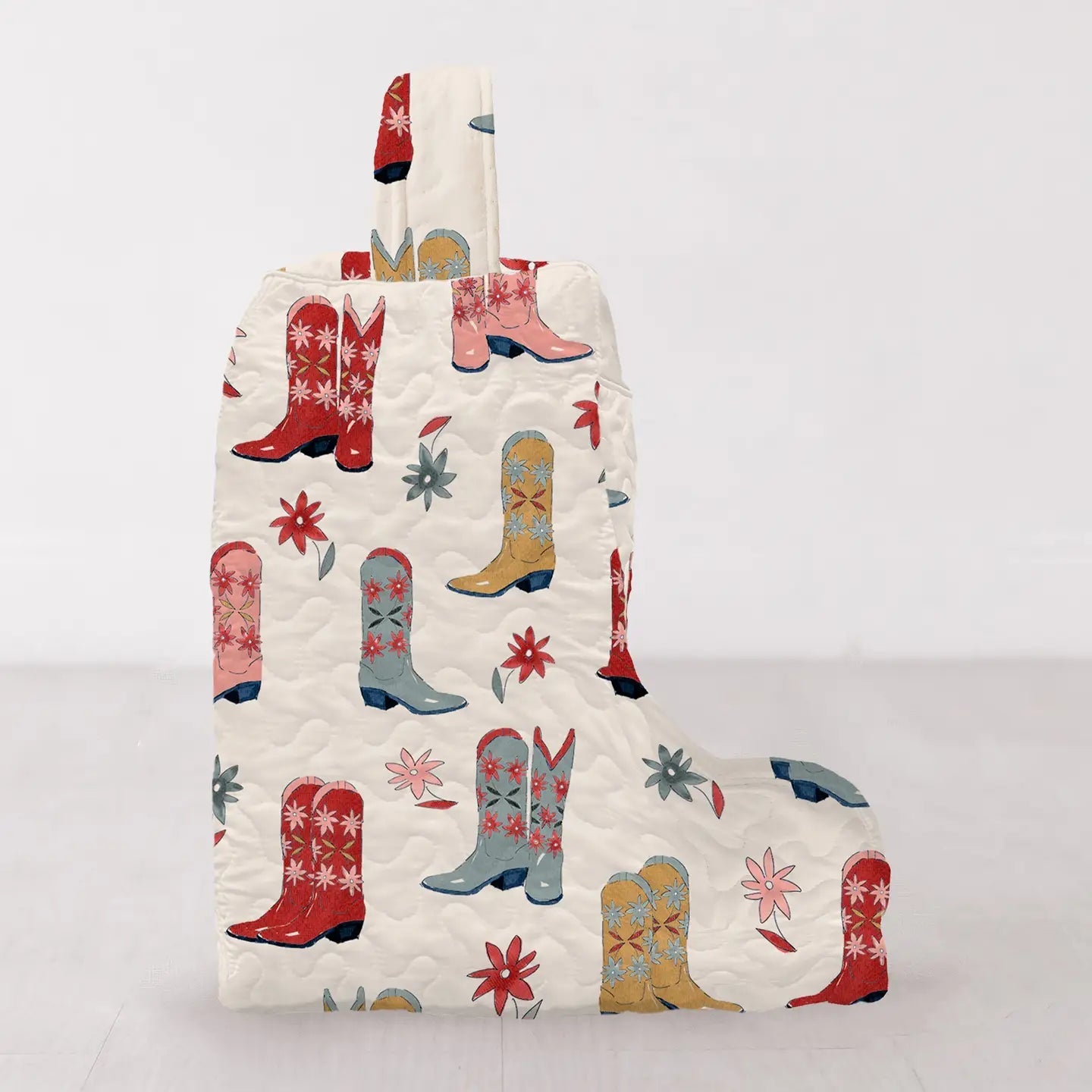 Daisy Boots Linen Quilted Boot Bag - From Juniper With Love