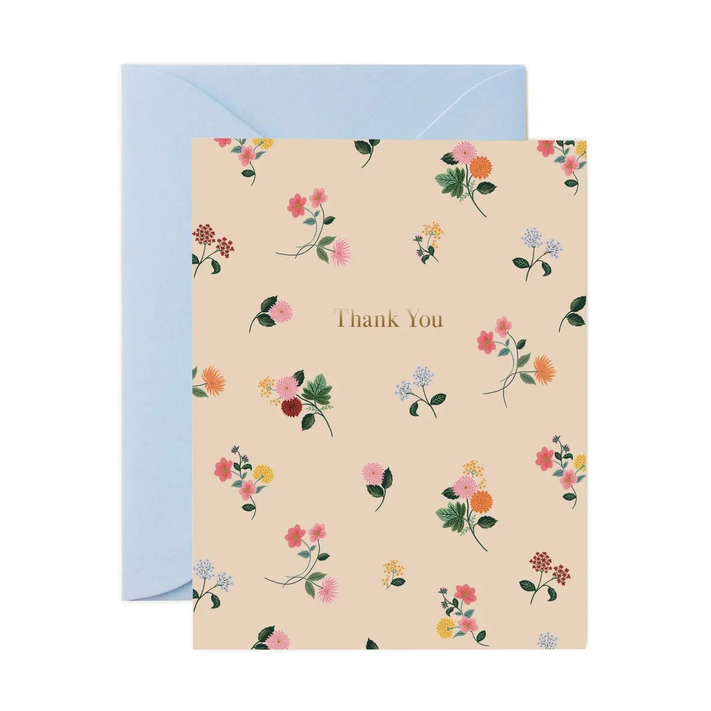 Ditsy Dahlia Thank You Card - From Juniper With Love
